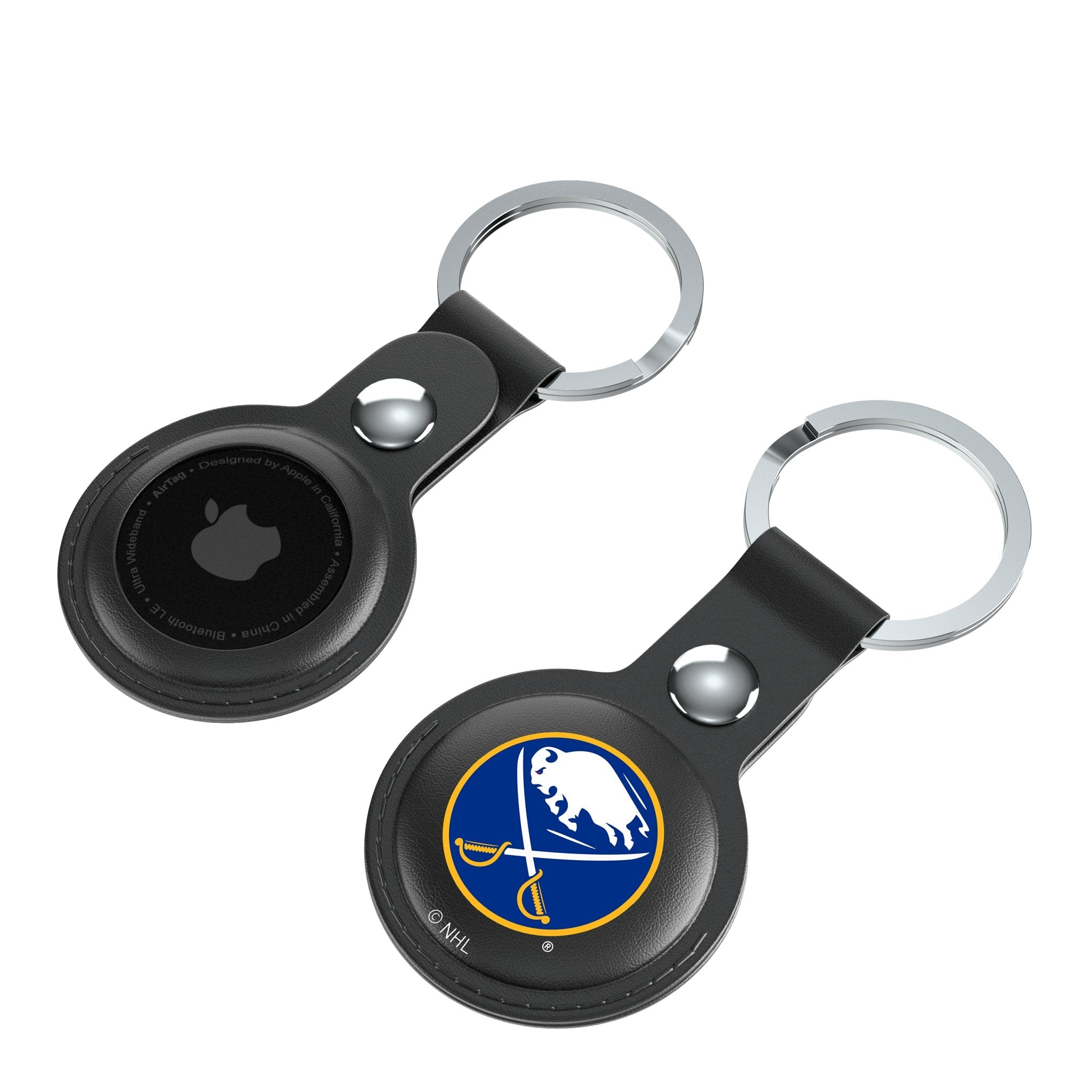 Buffalo Sabres Insignia Black Airtag Holder 2-Pack 4