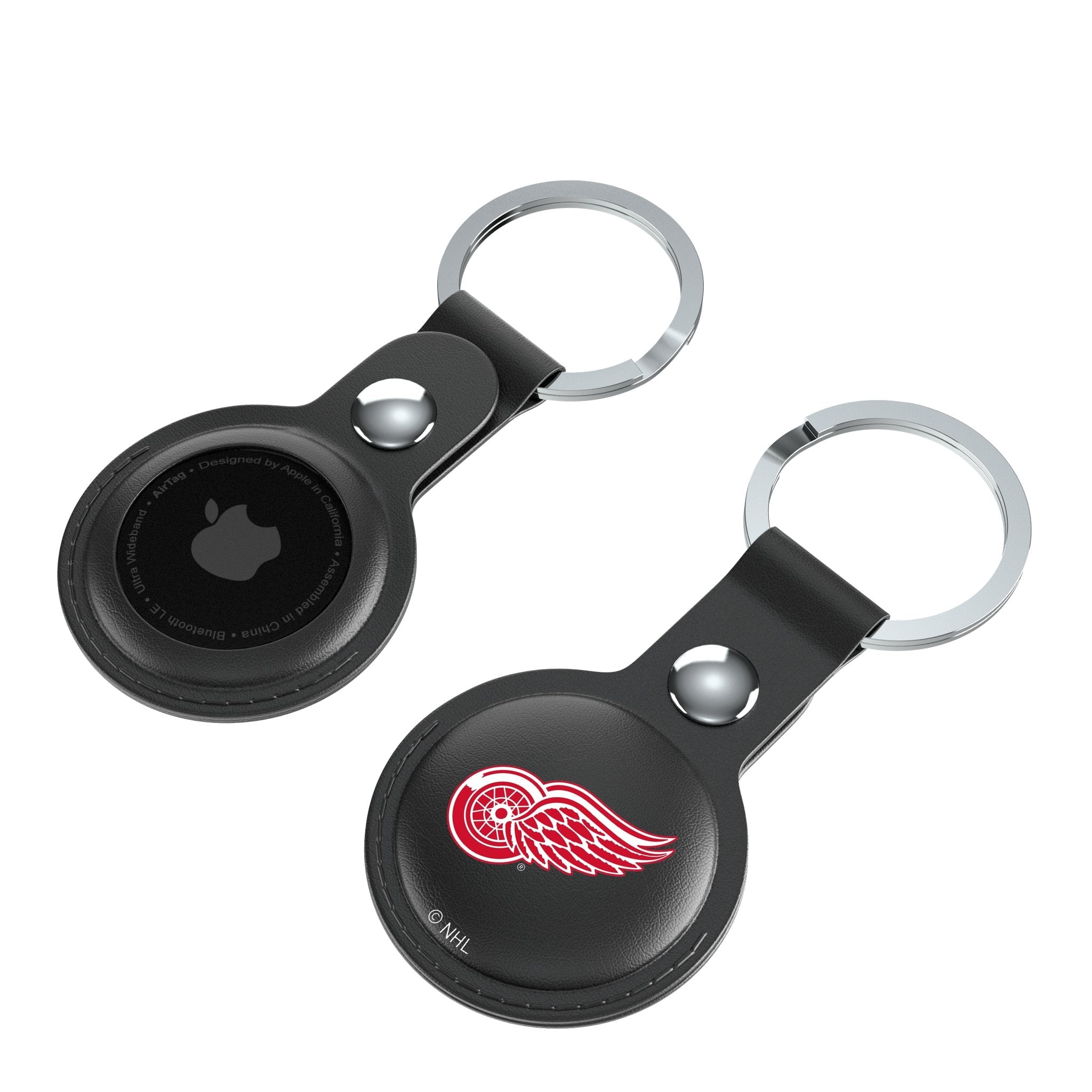 Detroit Red Wings Insignia Black Airtag Holder 2-Pack 4