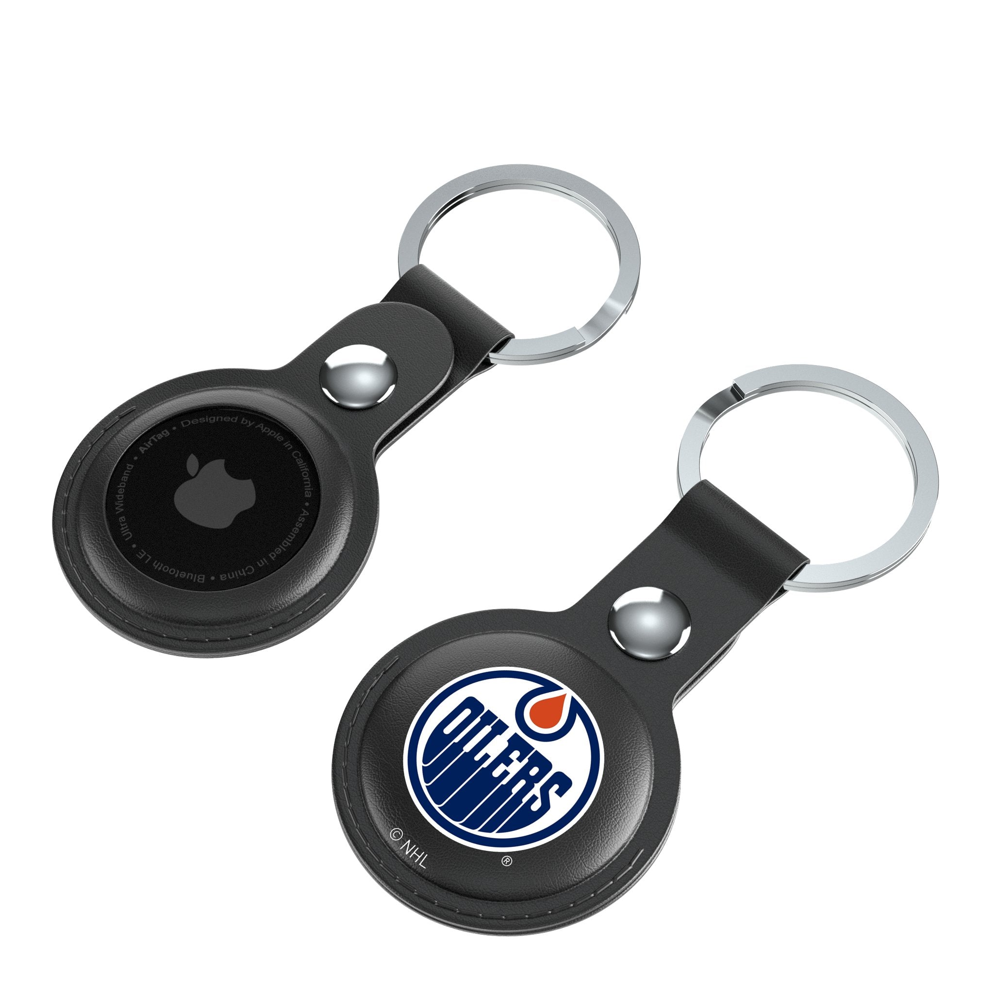 Edmonton Oilers Insignia Black Airtag Holder 2-Pack 4
