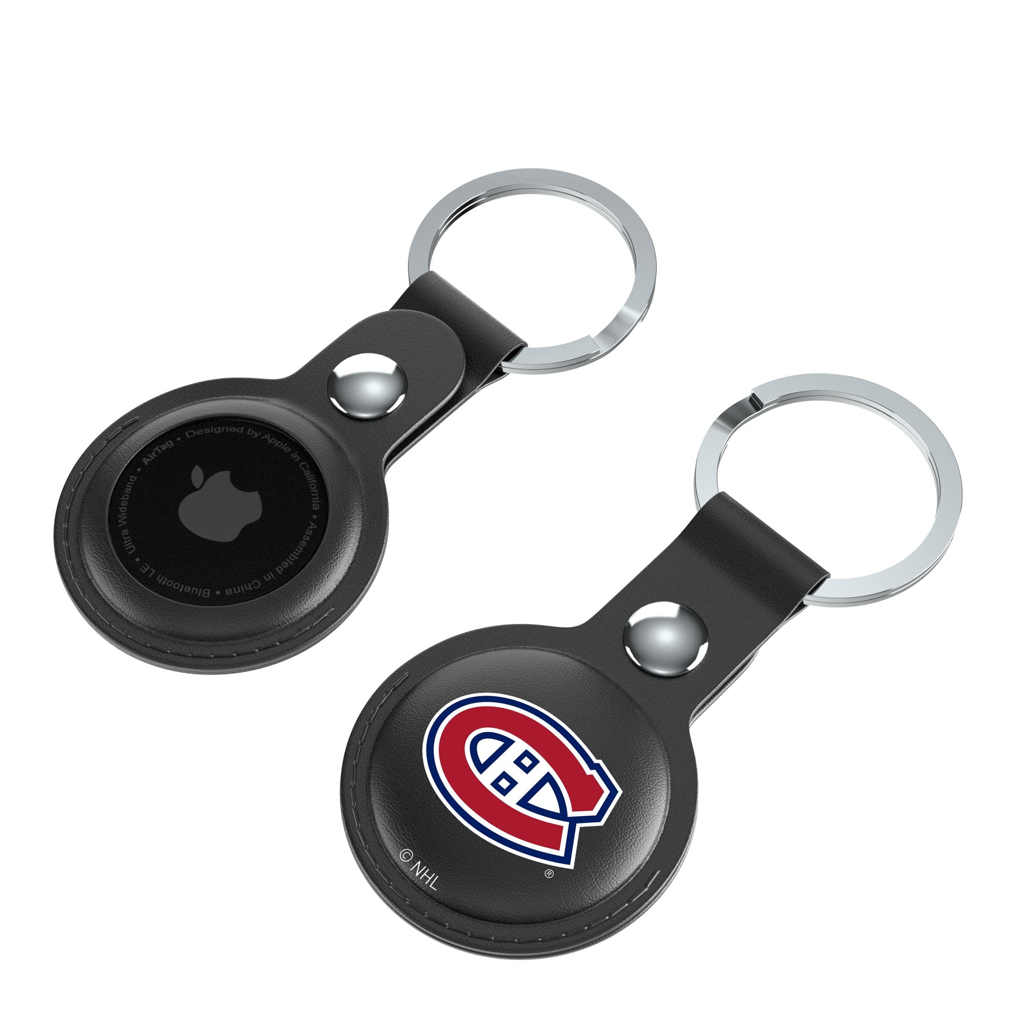 Montreal Canadiens Insignia Black Airtag Holder 2-Pack 4