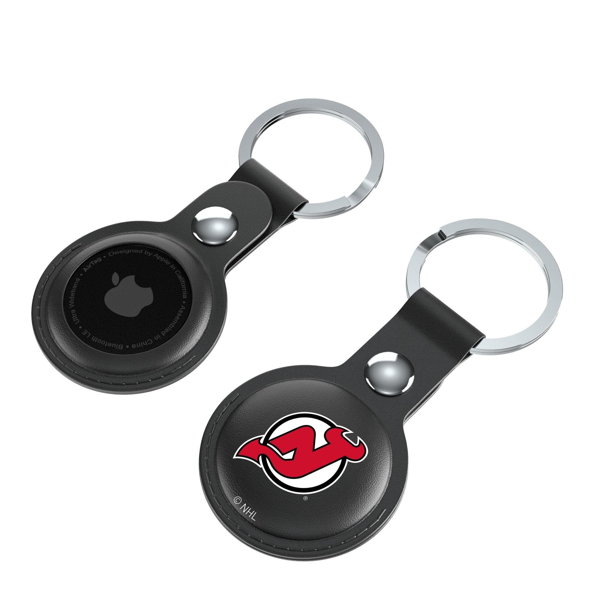 New Jersey Devils Insignia Black Airtag Holder 2-Pack 4