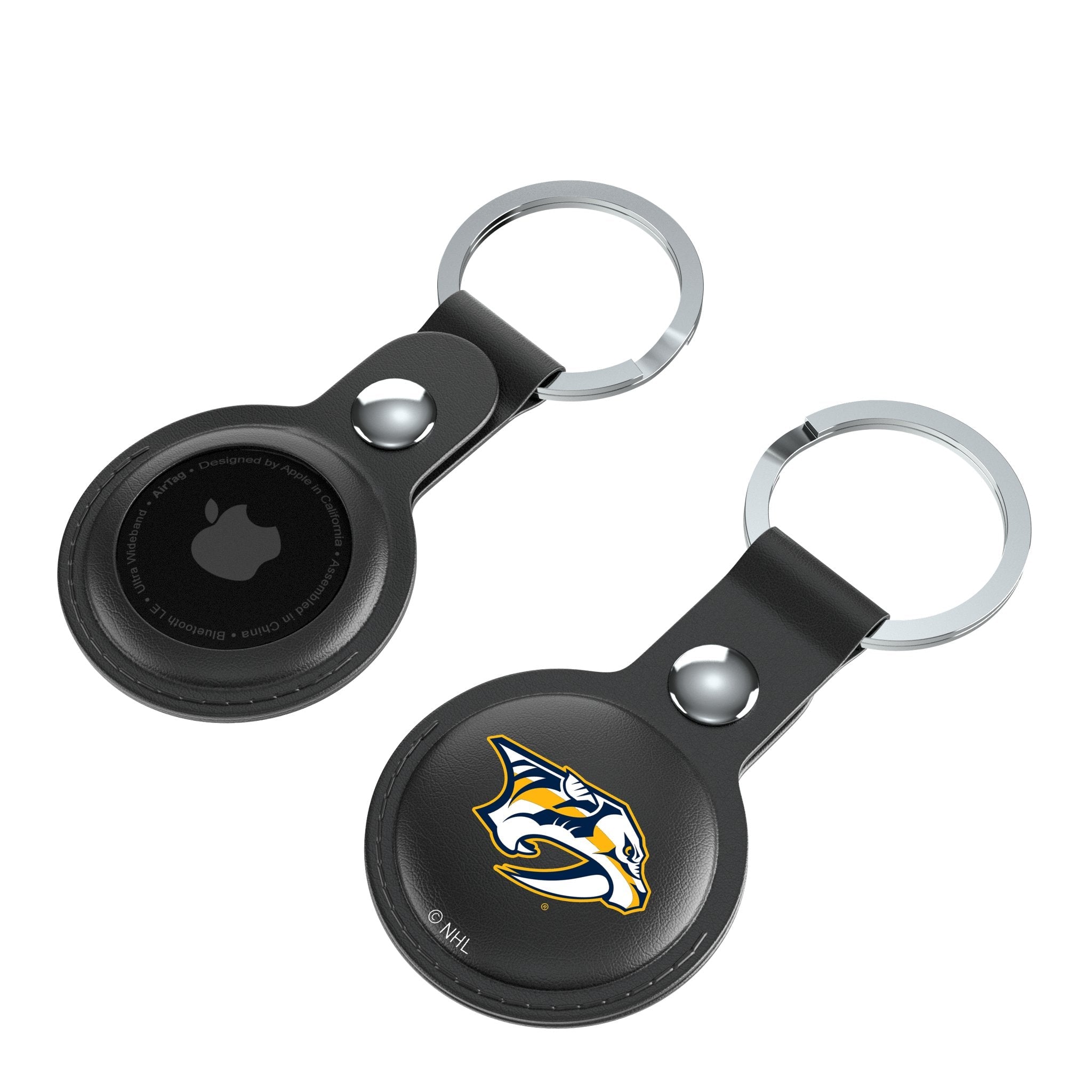 Nashville Predators Insignia Black Airtag Holder 2-Pack 4