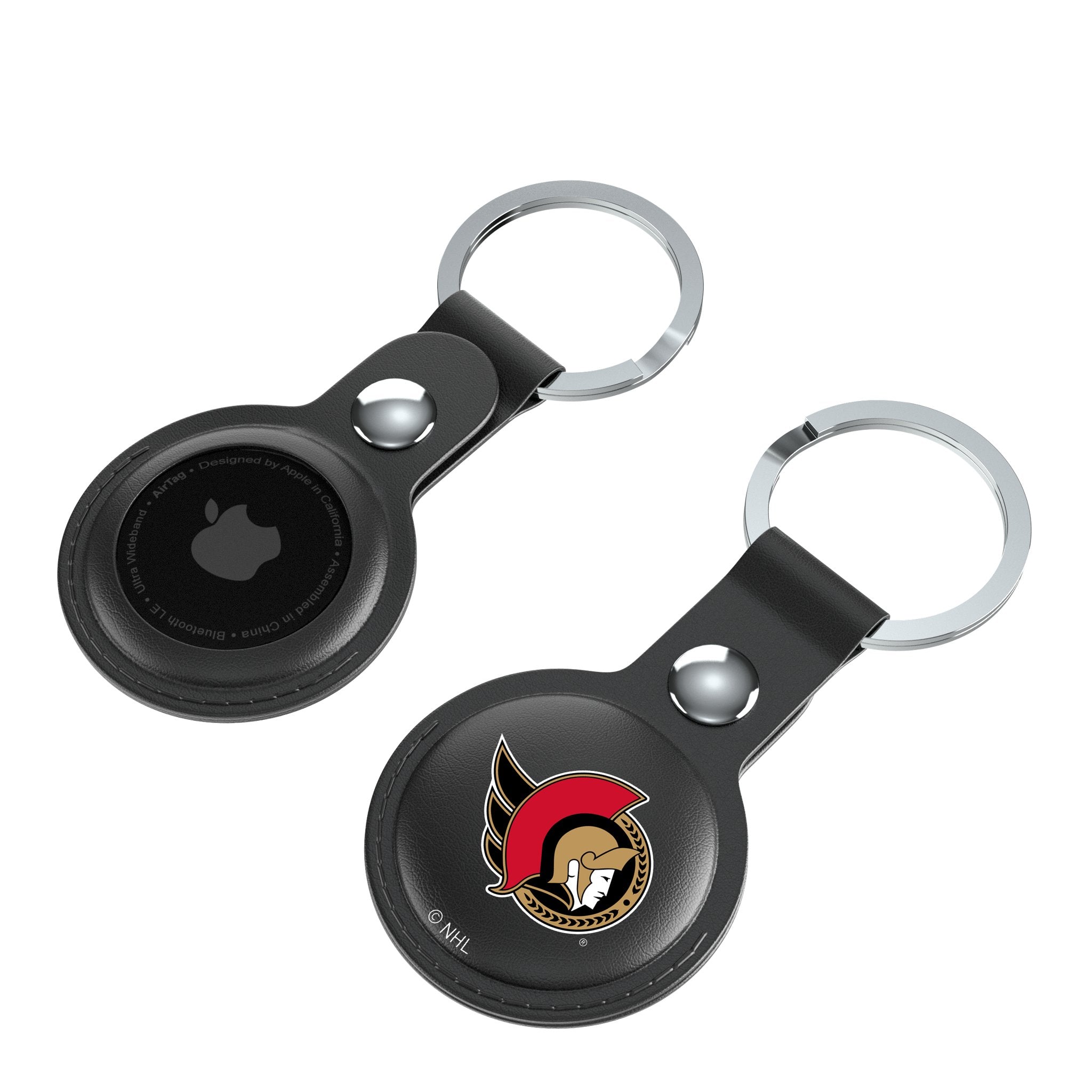 Ottawa Senators Insignia Black Airtag Holder 2-Pack 4