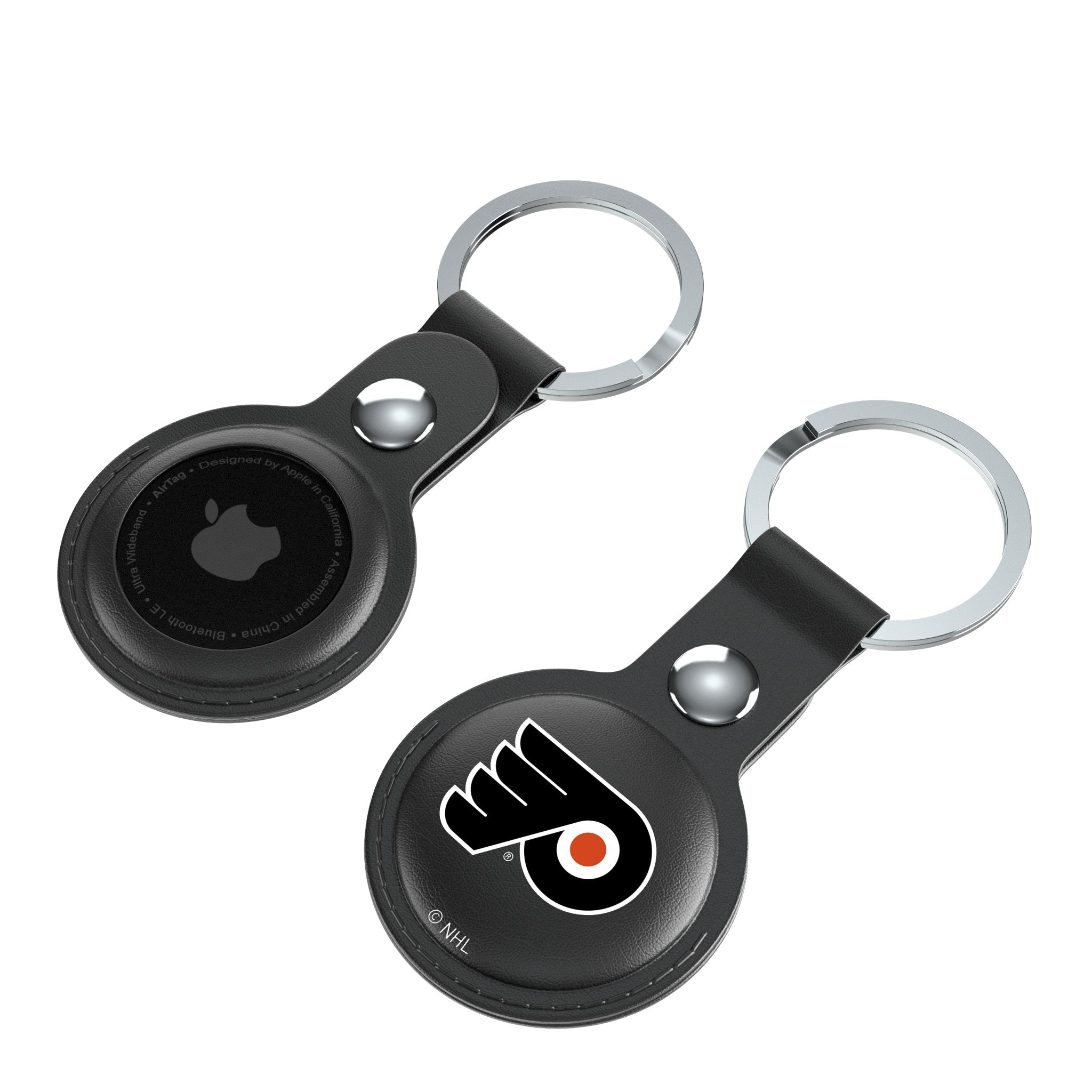Philadelphia Flyers Insignia Black Airtag Holder 2-Pack 4