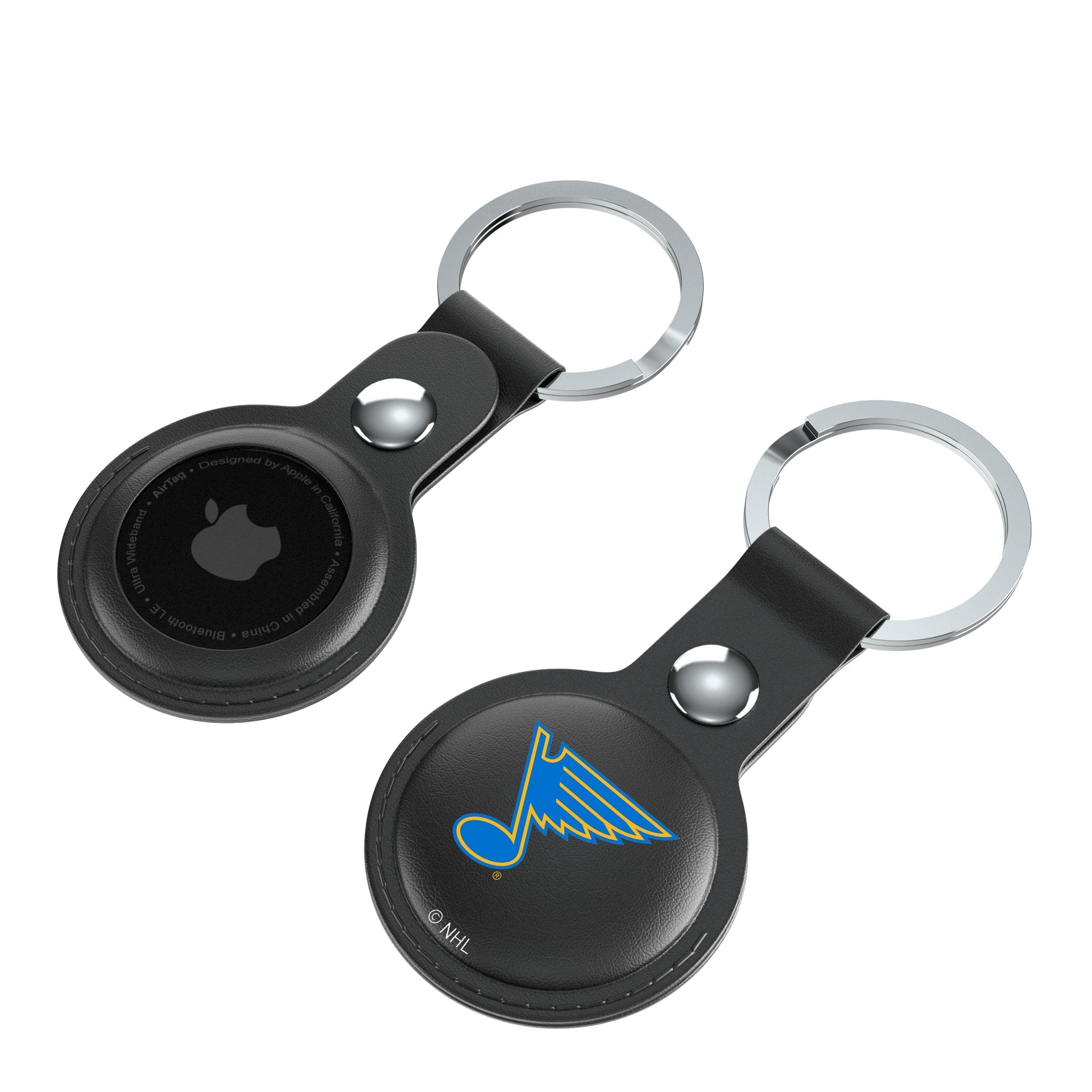 St. Louis Blues Insignia Black Airtag Holder 2-Pack 4