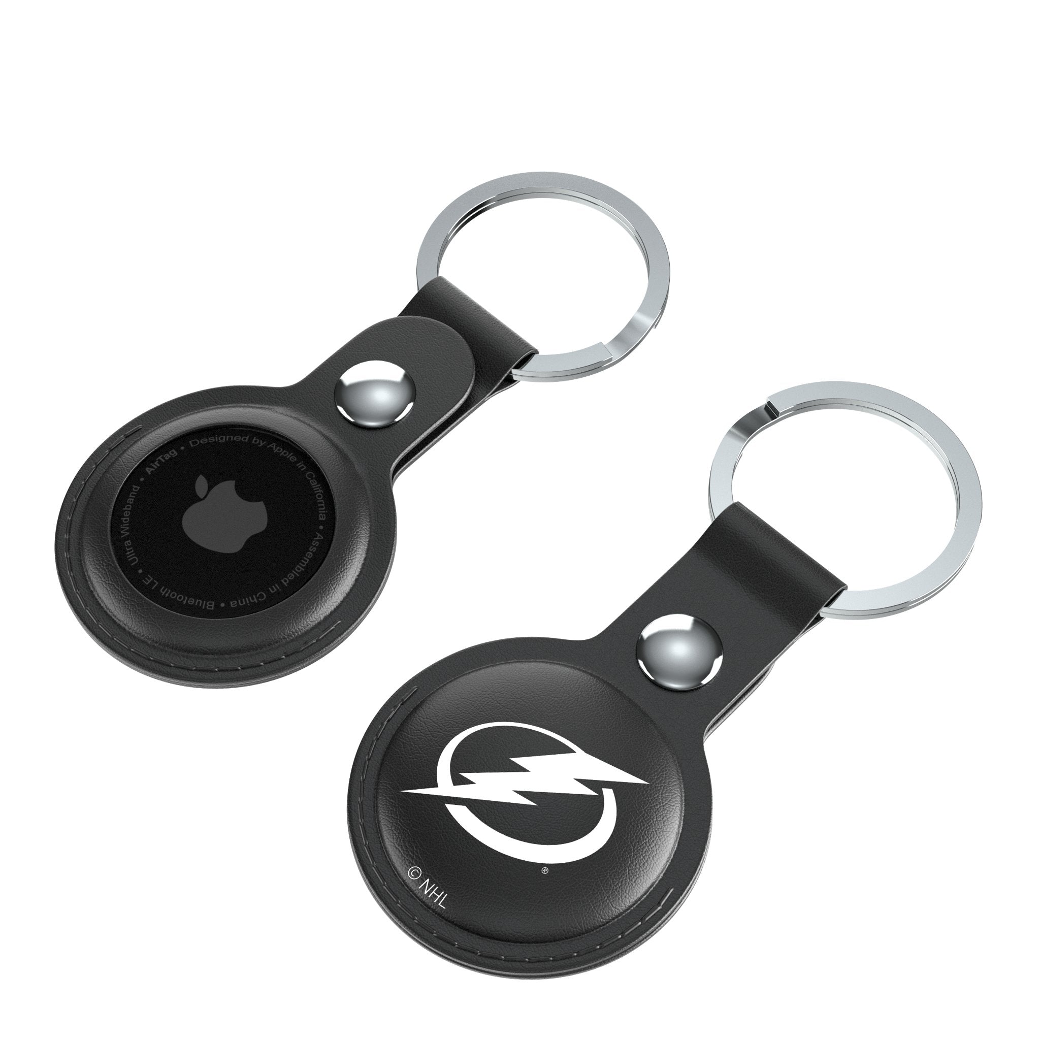 Tampa Bay Lightning Insignia Black Airtag Holder 2-Pack 4