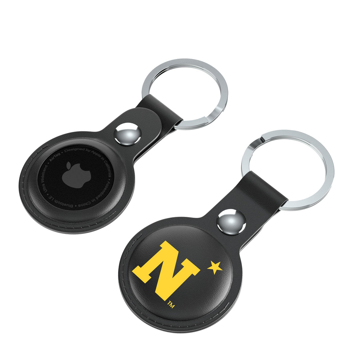 United State Naval Academy Midshipmen Insignia Black Airtag Holder 2-Pack 4