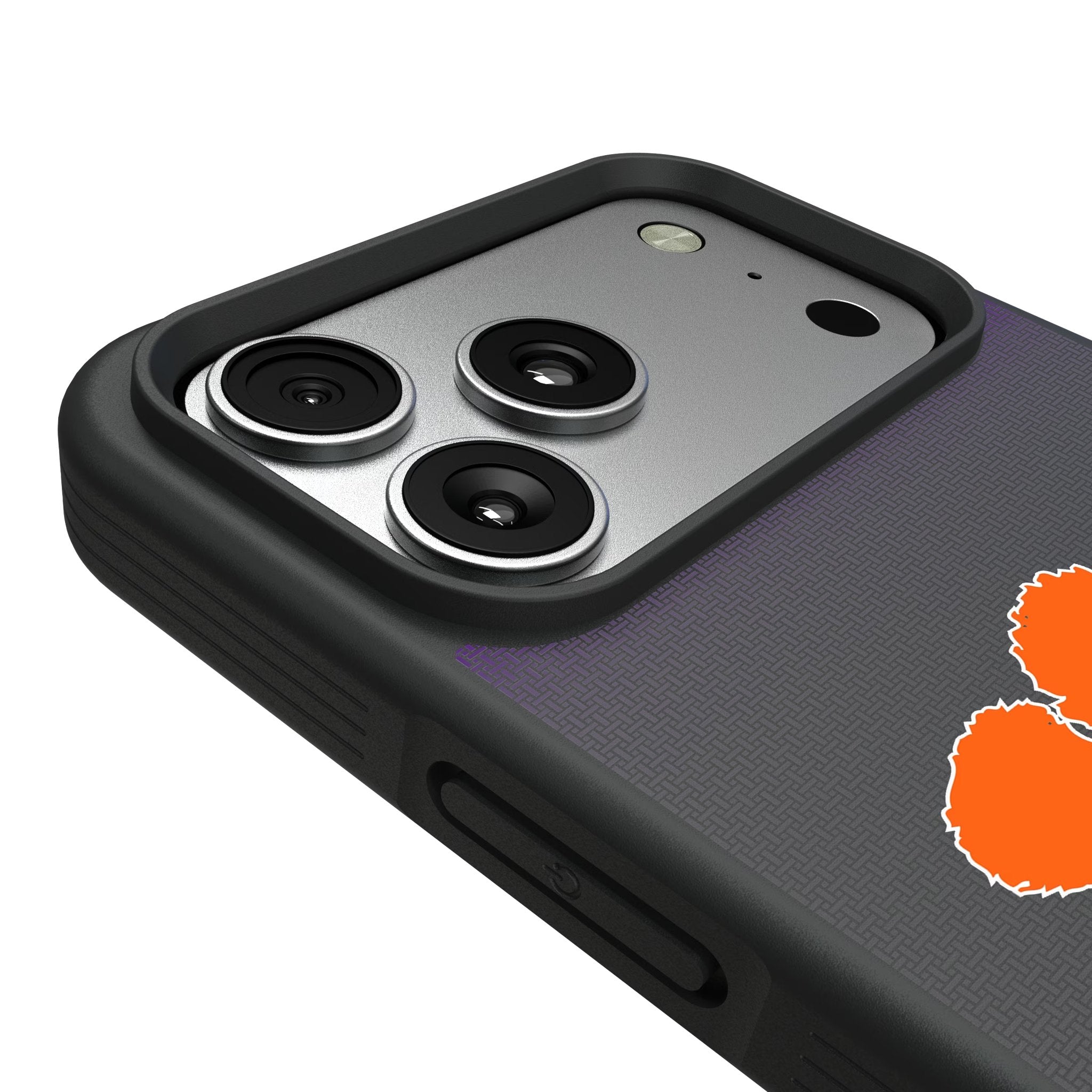 Clemson University Tigers Linen Bump Phone Case for Apple iPhone 17 Series 6