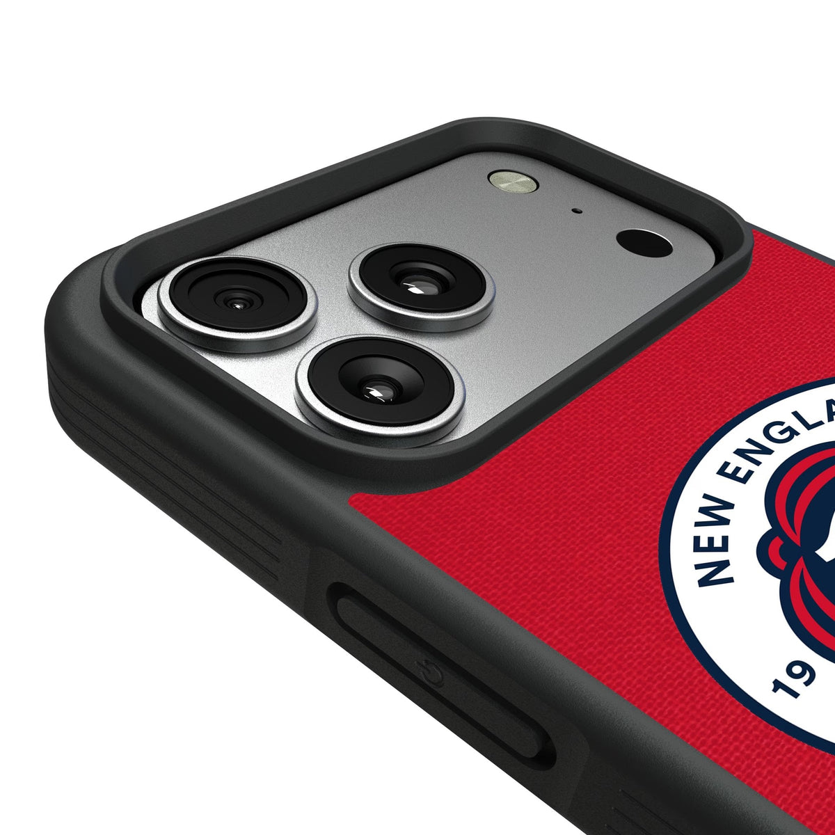 New England Revolution Stripe Bump Phone Case for Apple iPhone 17 Series 6