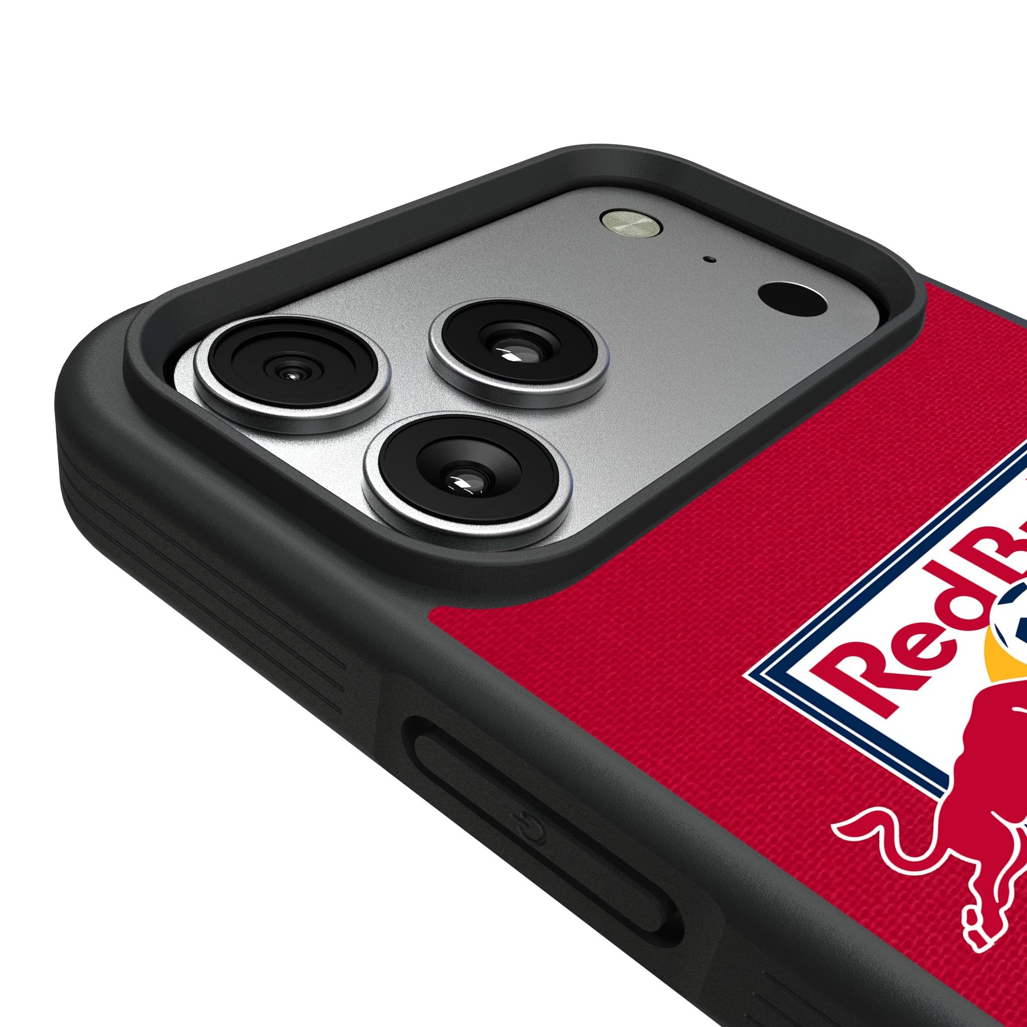 New York Red Bulls Personalized Stripe Bump Phone Case for Apple iPhone 17 Series 6