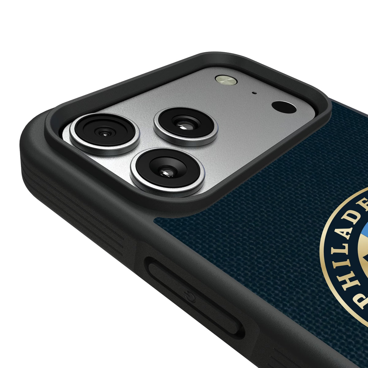 Philadelphia Union Diagonal Stripe Bump Phone Case for Apple iPhone 17 Series 6