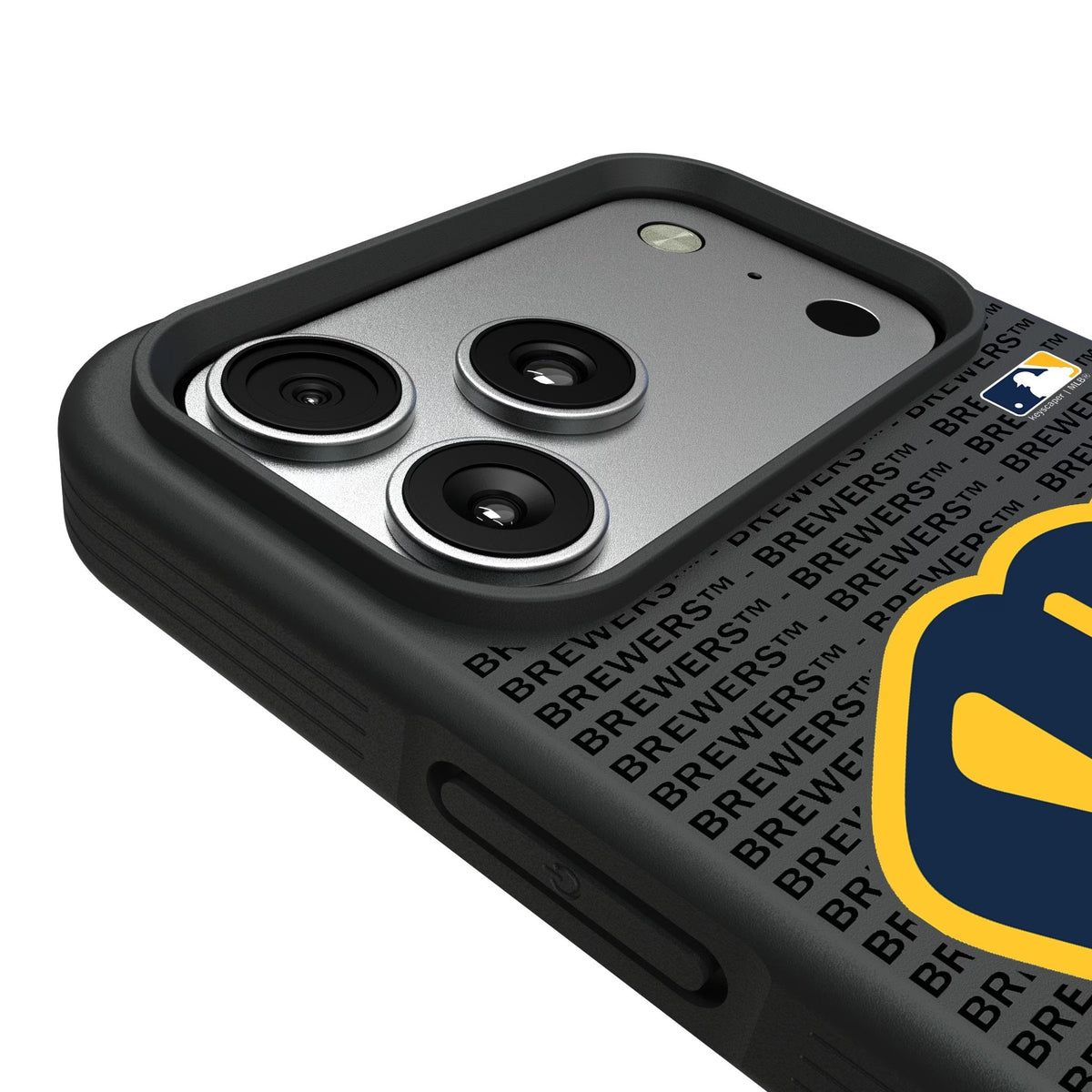 Milwaukee Brewers Text Backdrop Bump Phone Case for Apple iPhone 17 Series 6