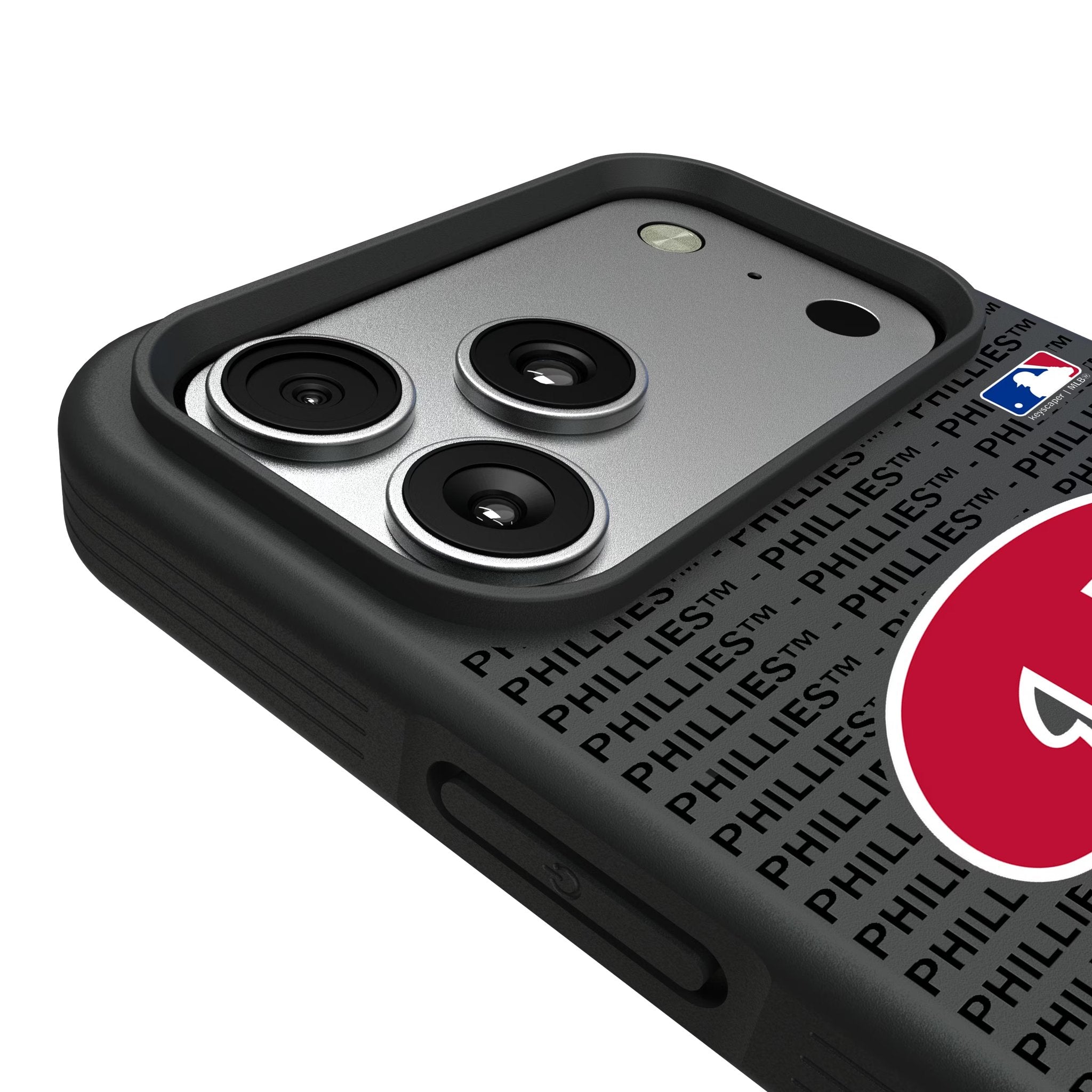 Philadelphia Phillies Text Backdrop Bump Phone Case for Apple iPhone 17 Series 6