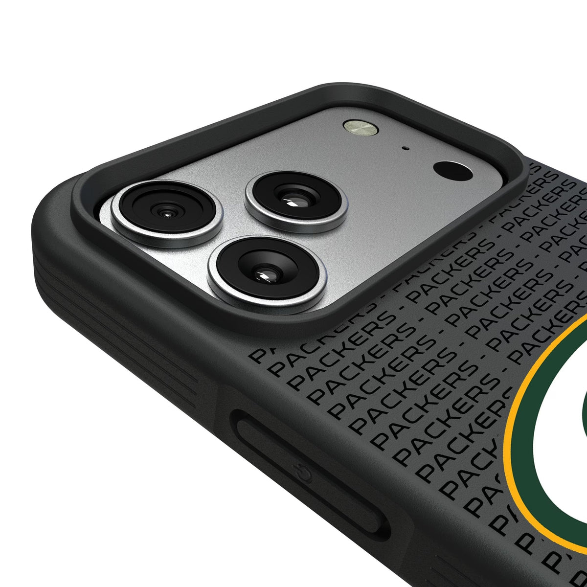 Green Bay Packers Text Backdrop Bump Phone Case for Apple iPhone 17 Series 6