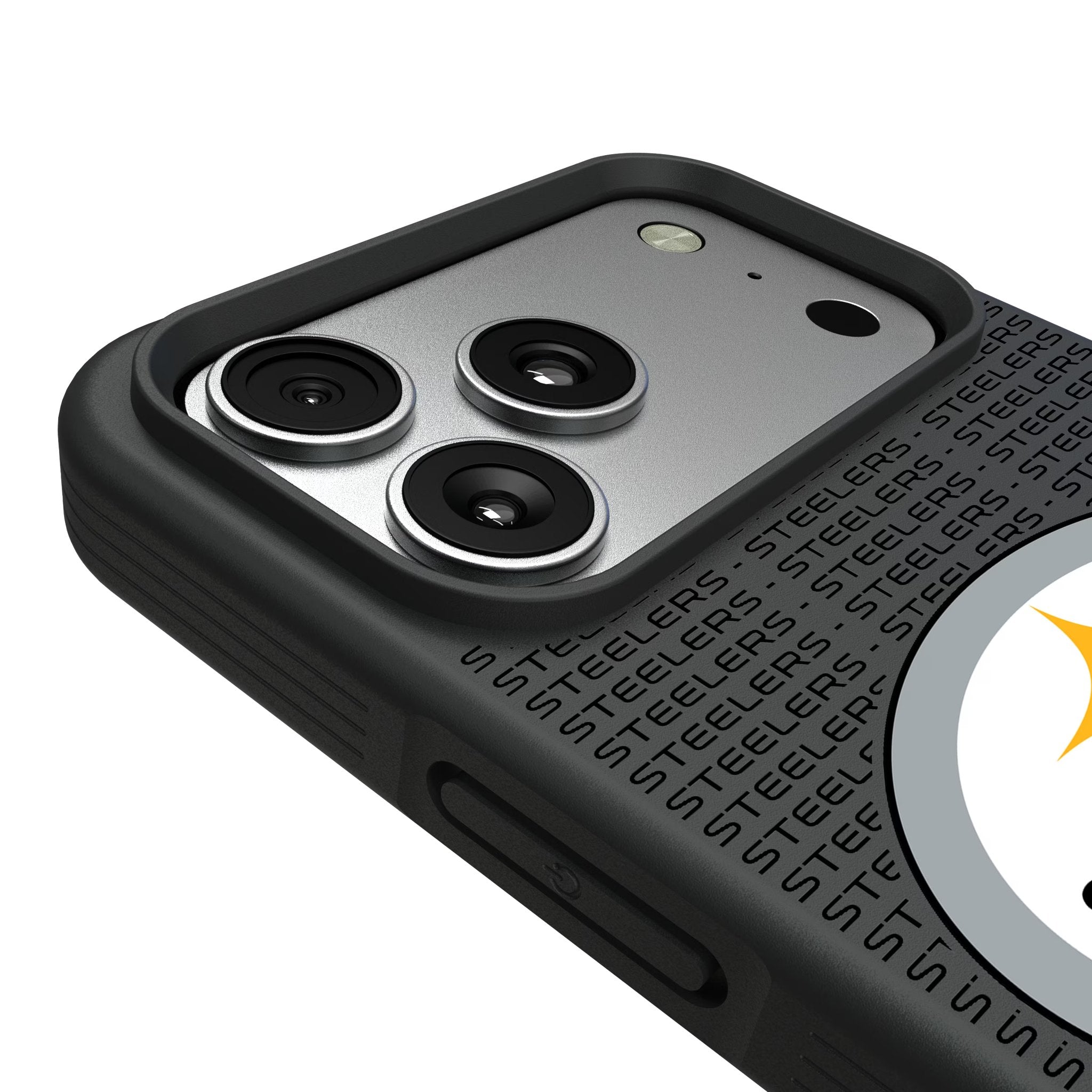 Pittsburgh Steelers Text Backdrop Bump Phone Case for Apple iPhone 17 Series 6