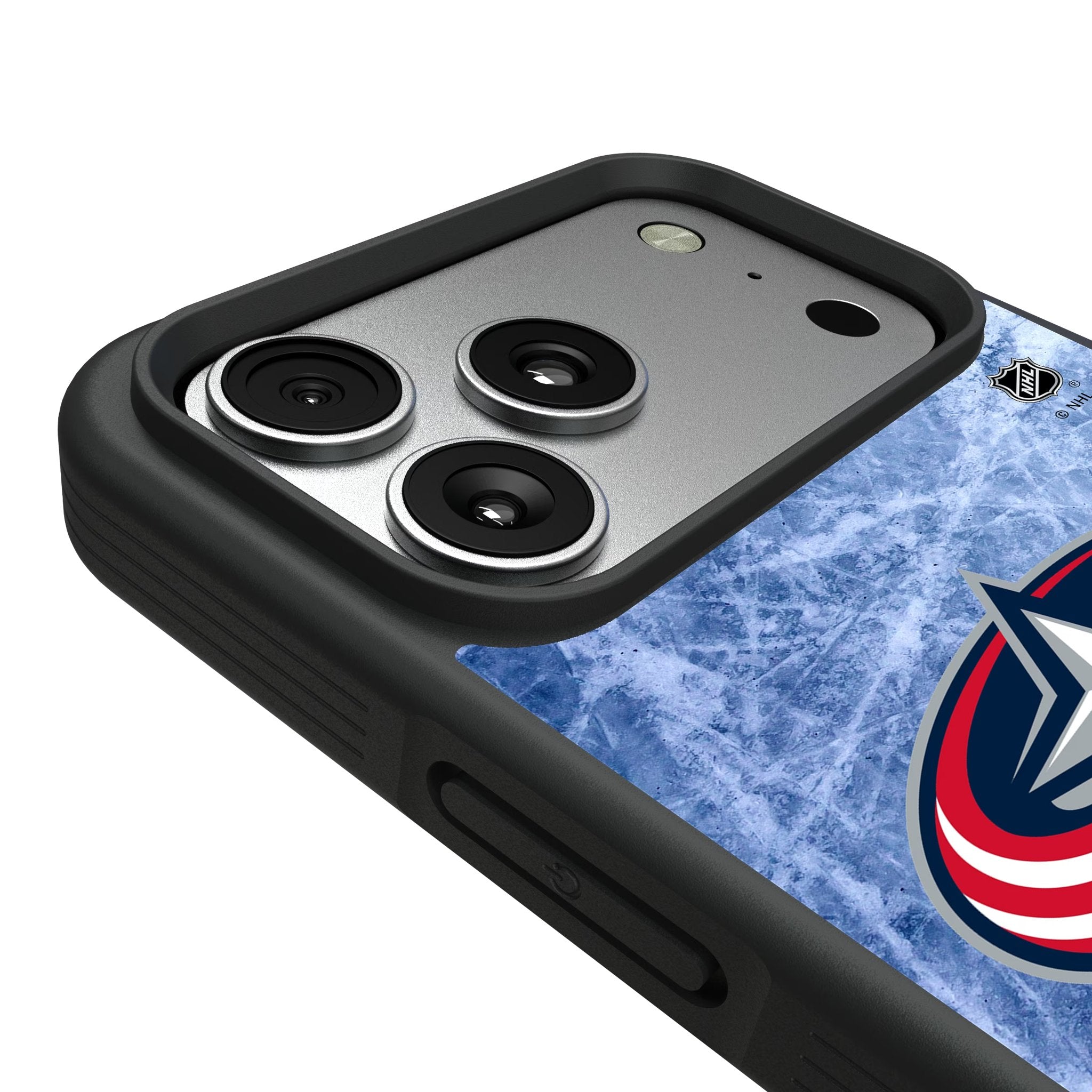 Columbus Blue Jackets Ice Wordmark Bump Phone Case for Apple iPhone 17 Series 6