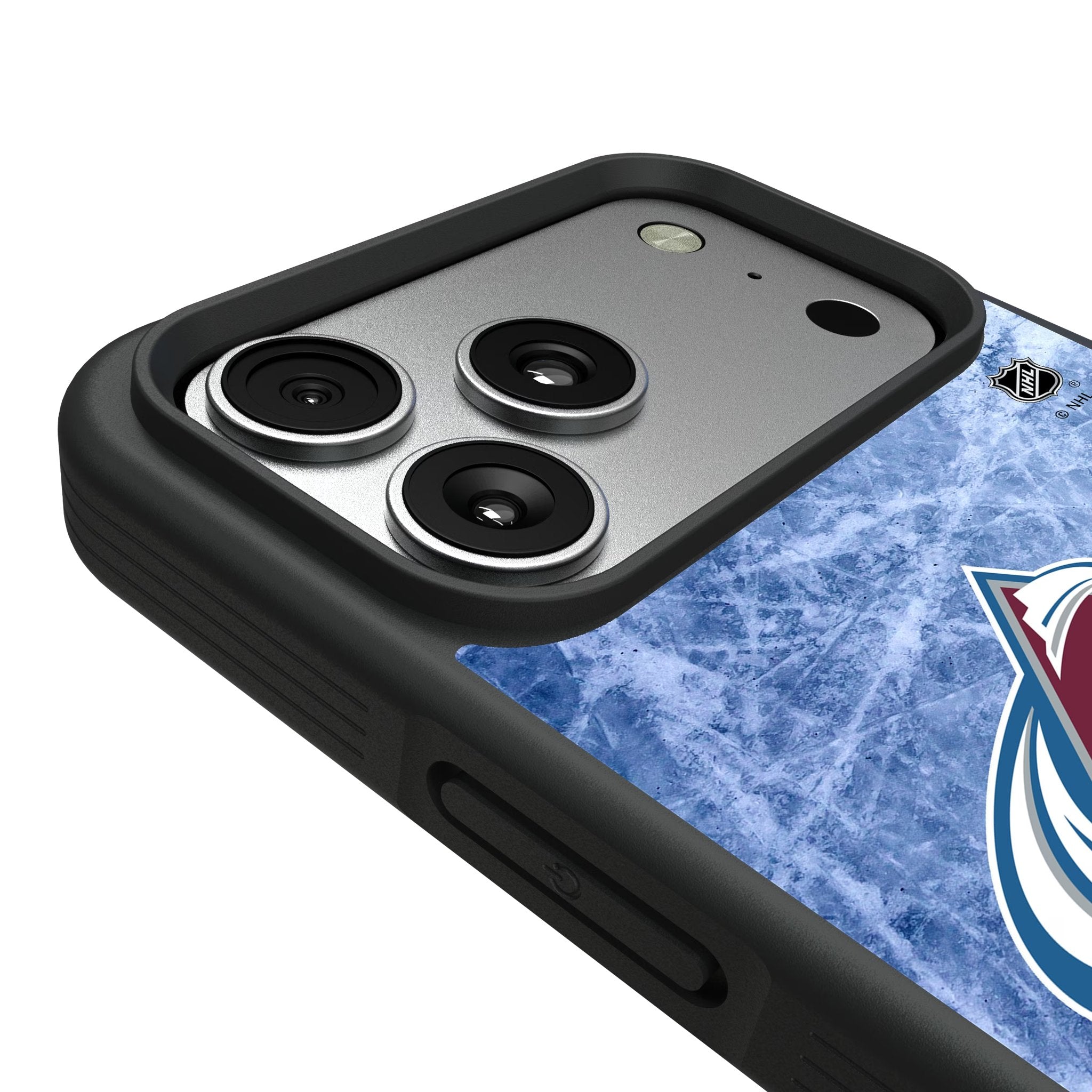 Colorado Avalanche Ice Wordmark Bump Phone Case for Apple iPhone 17 Series 6