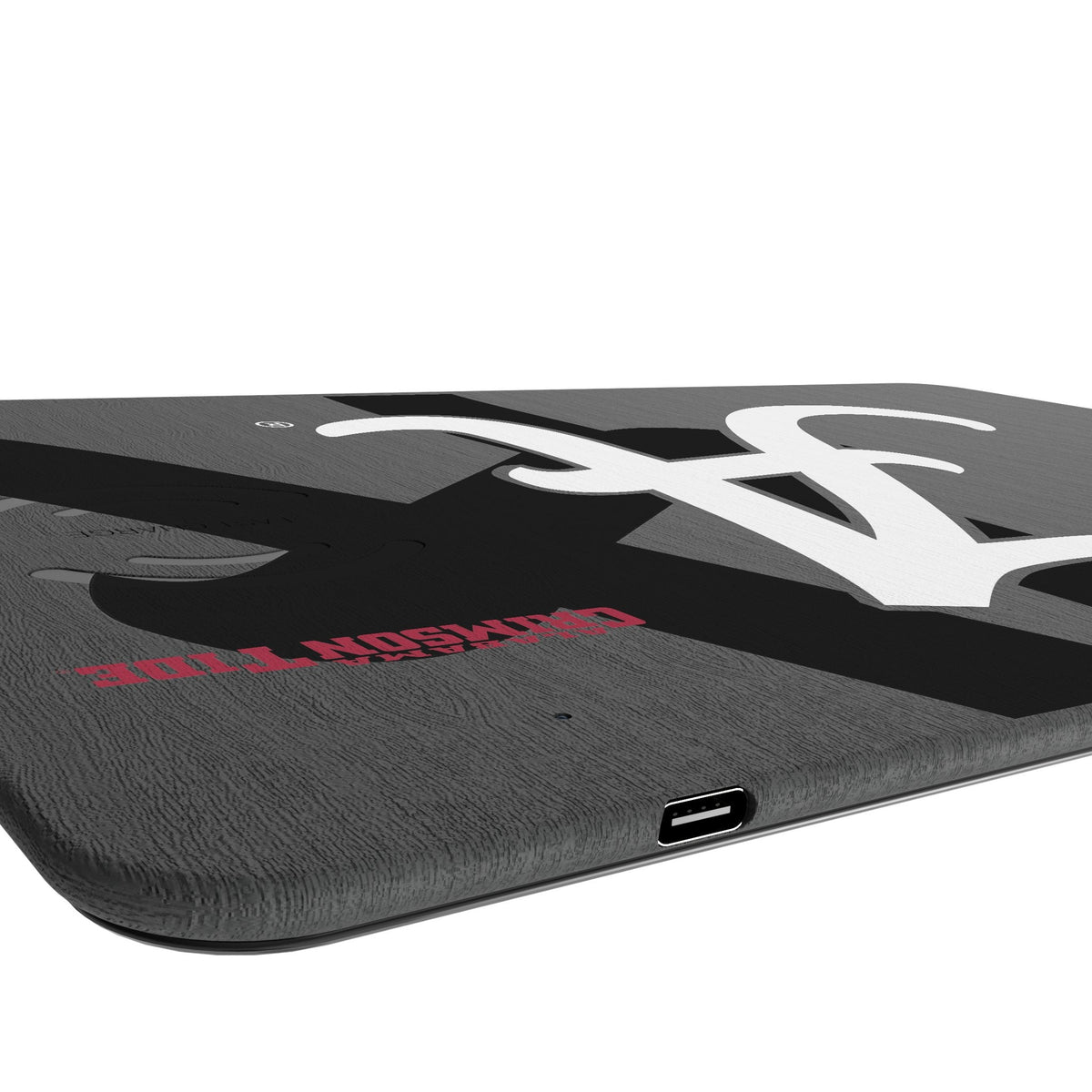 University of Alabama Crimson Tide Script A Monocolor Tilt 15-Watt Wireless Charger and Mouse Pad 3