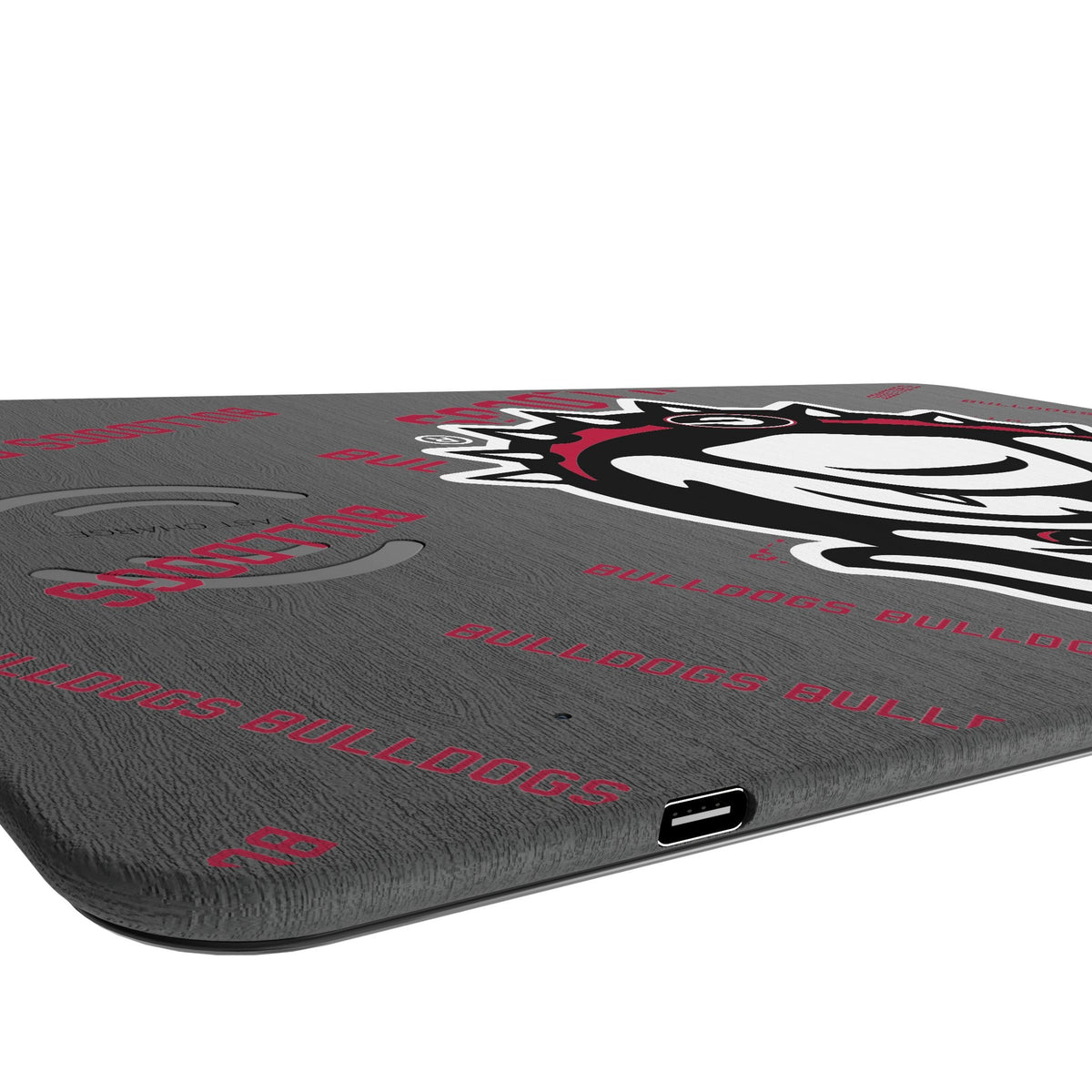 University of Georgia Bulldogs Uga Quadtile 15-Watt Wireless Charger and Mouse Pad 3