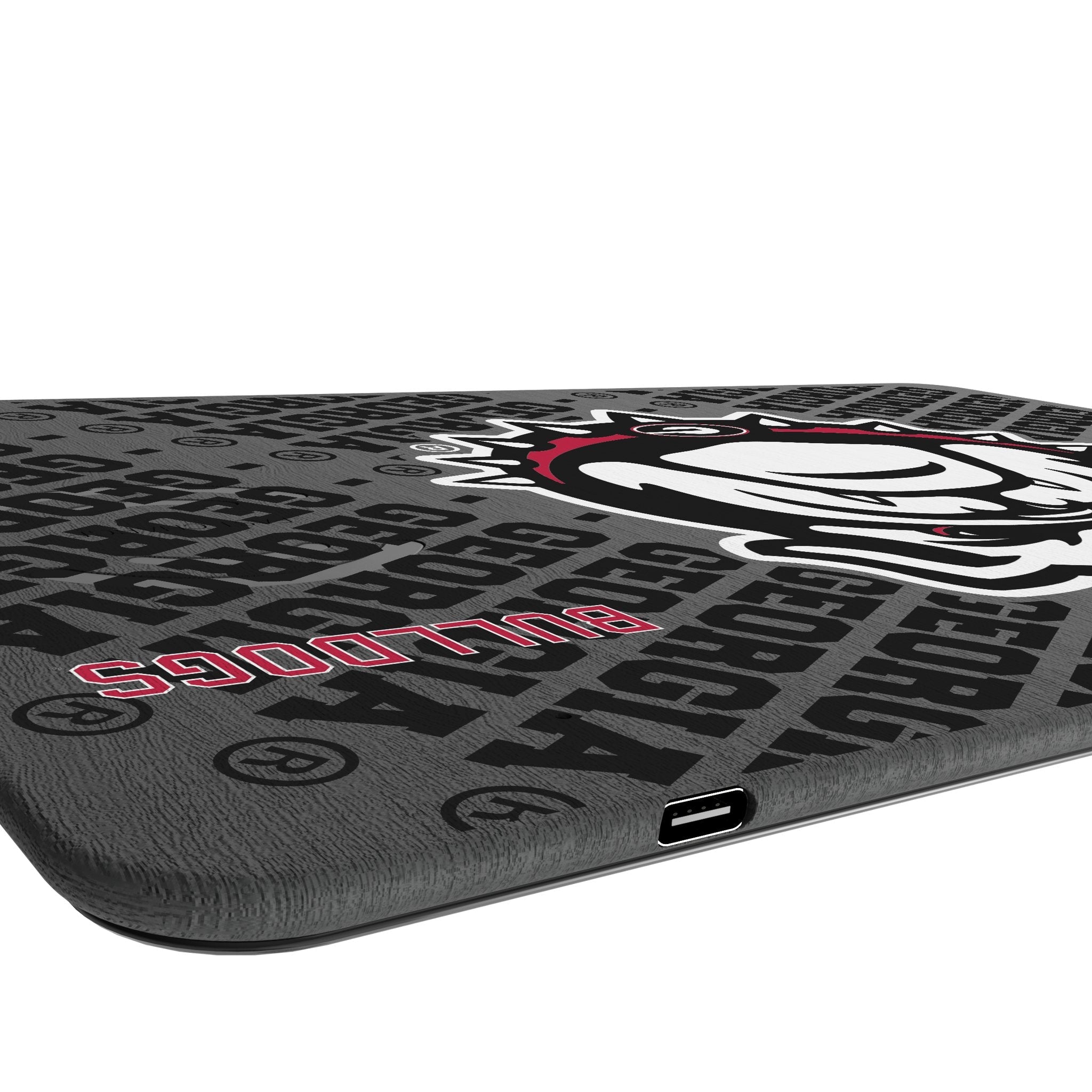 University of Georgia Bulldogs Uga Monocolor Tilt 15-Watt Wireless Charger and Mouse Pad 3