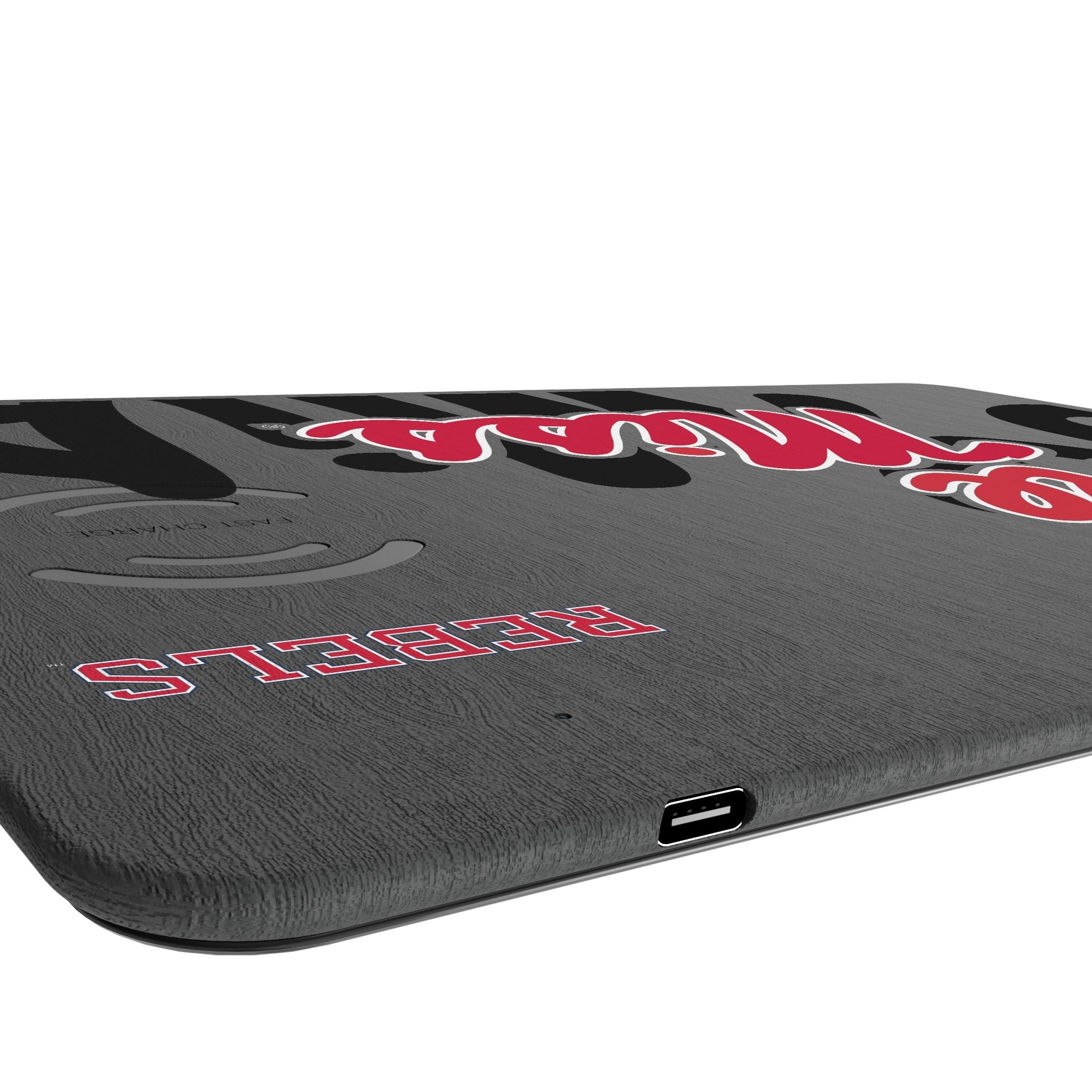 University of Mississippi Rebels Monocolor Tilt 15-Watt Wireless Charger and Mouse Pad 3