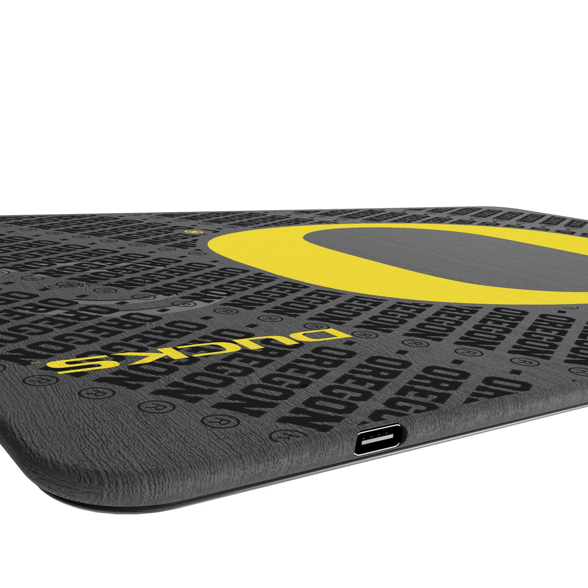 University of Oregon Ducks Monocolor Tilt 15-Watt Wireless Charger and Mouse Pad 3