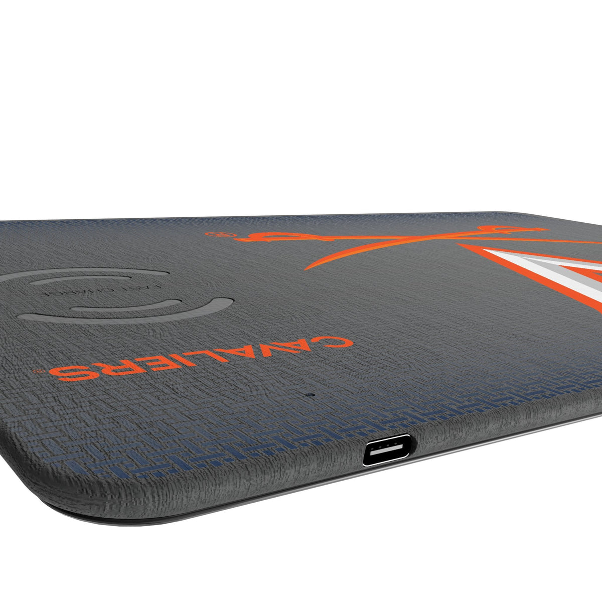 University of Virginia Cavaliers Linen 15-Watt Wireless Charger and Mouse Pad 3