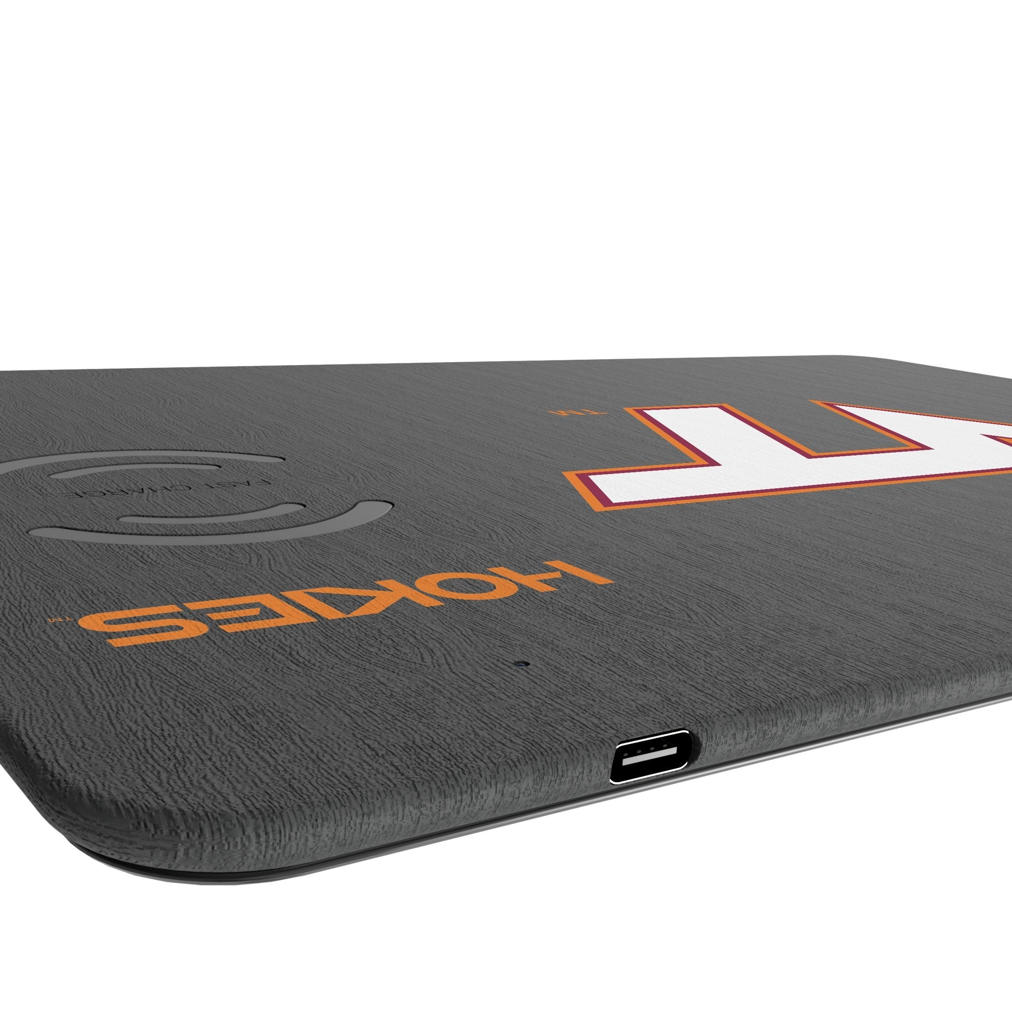 Virginia Tech Hokies Monocolor Tilt 15-Watt Wireless Charger and Mouse Pad 3