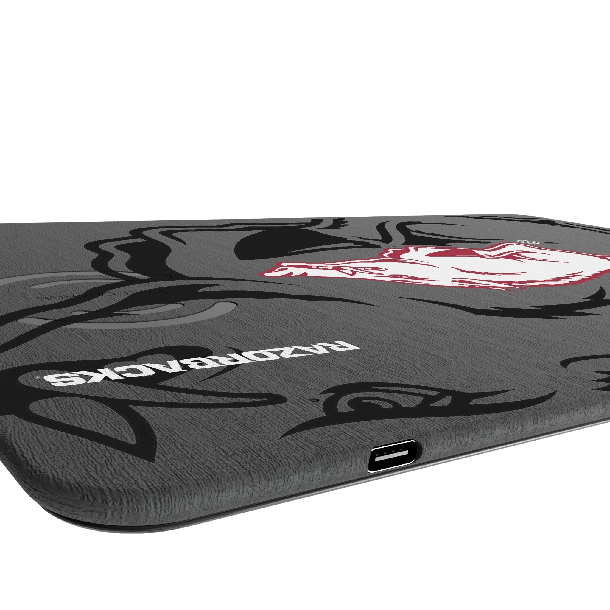 University of Arkansas Fayetteville Razorbacks Monocolor Tilt 15-Watt Wireless Charger and Mouse Pad 3