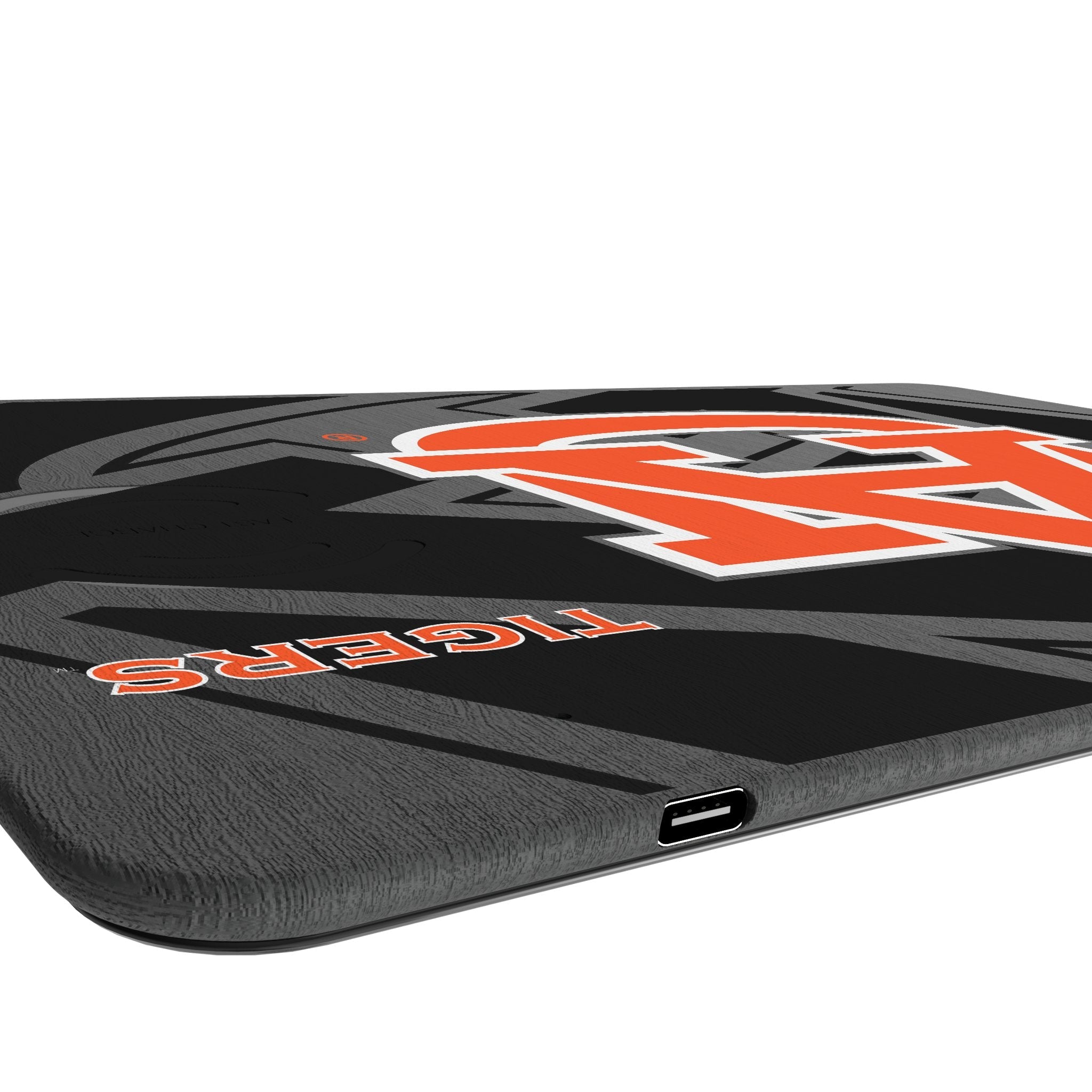 University of Auburn Tigers Monocolor Tilt 15-Watt Wireless Charger and Mouse Pad 3