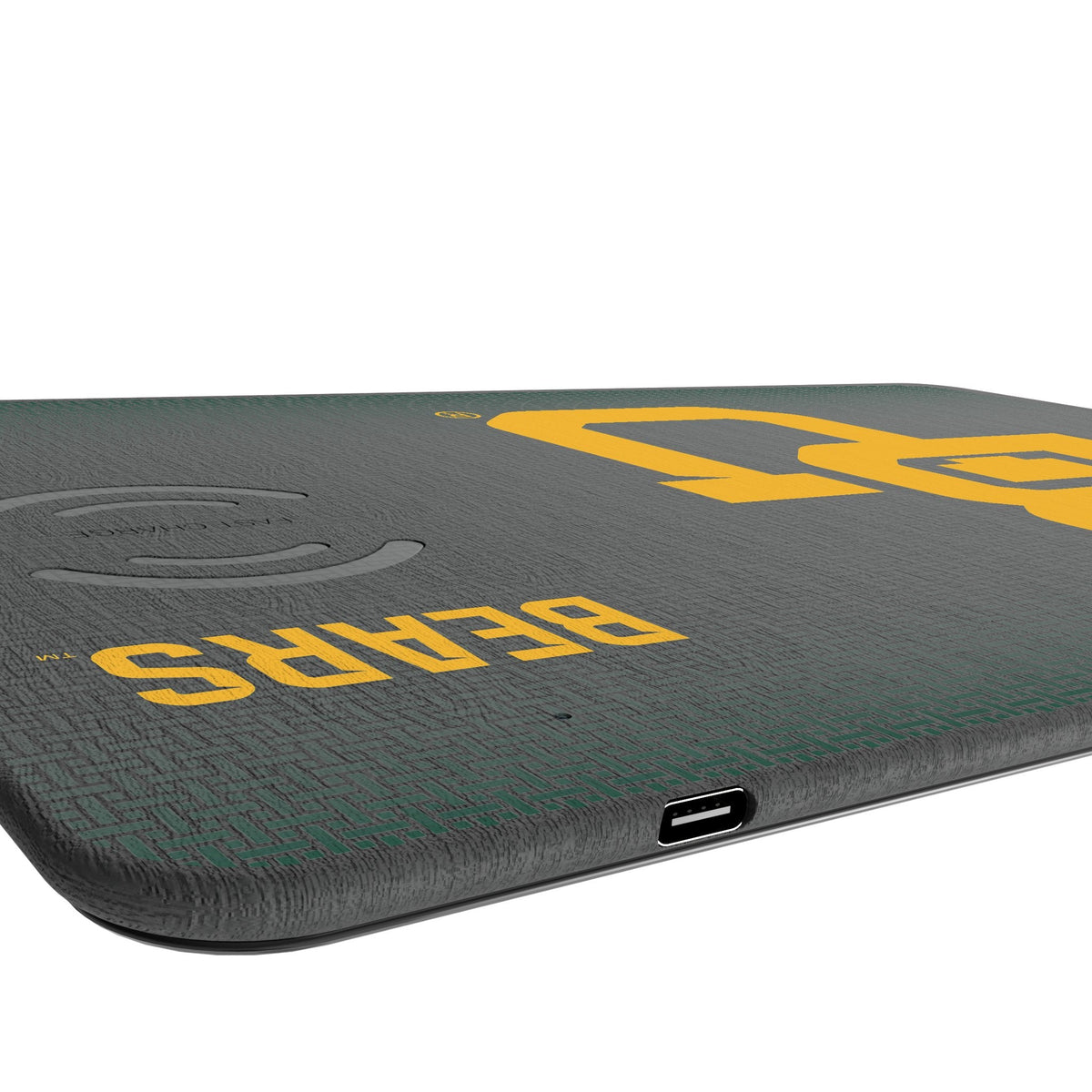 Baylor University Bears Linen 15-Watt Wireless Charger and Mouse Pad 3