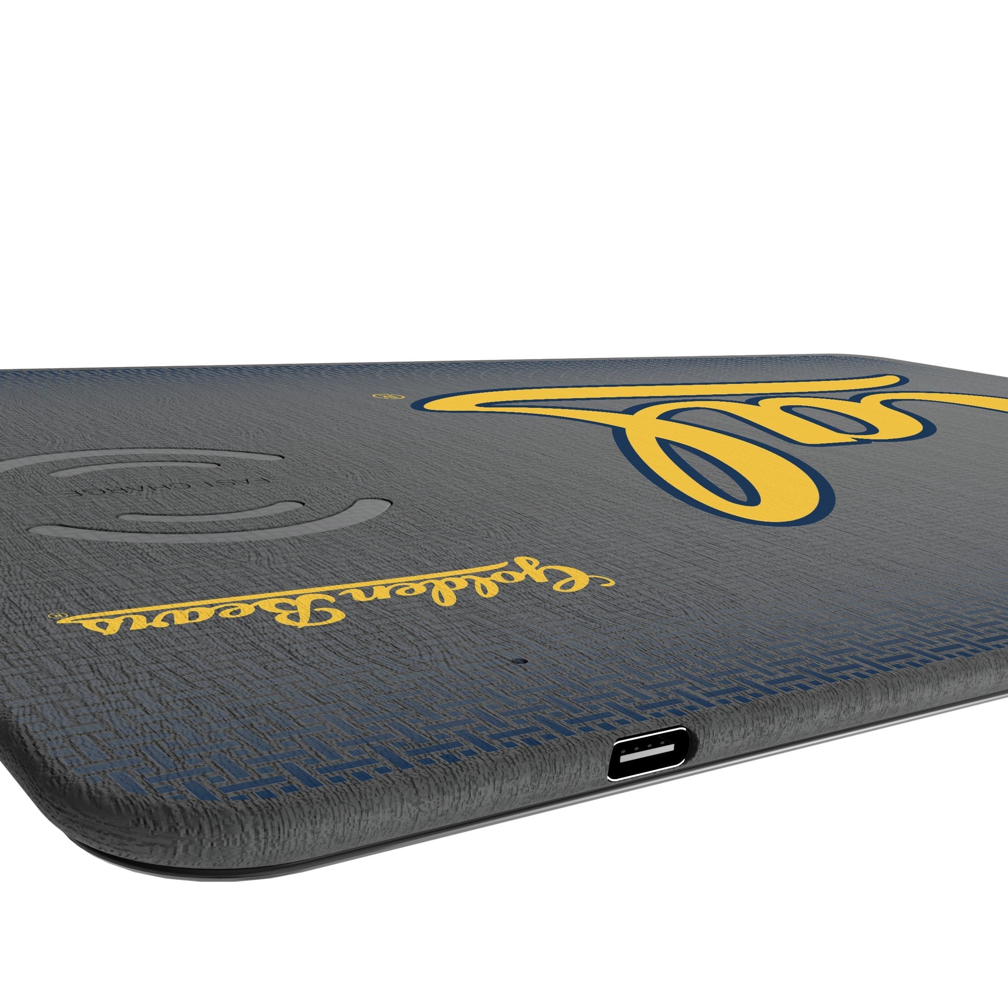 University of California Berkeley Golden Bears Linen 15-Watt Wireless Charger and Mouse Pad 3
