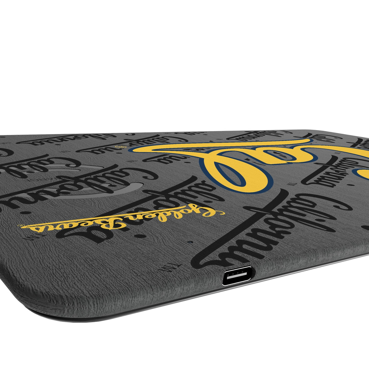 University of California Berkeley Golden Bears Monocolor Tilt 15-Watt Wireless Charger and Mouse Pad 3