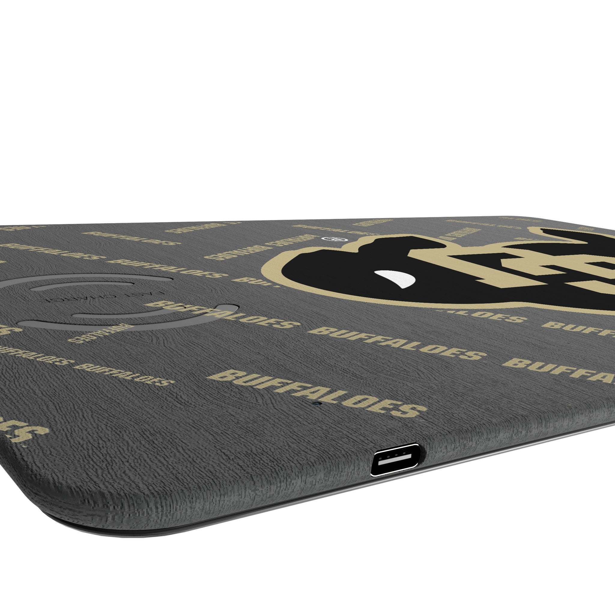 University of Colorado Buffaloes Quadtile 15-Watt Wireless Charger and Mouse Pad 3