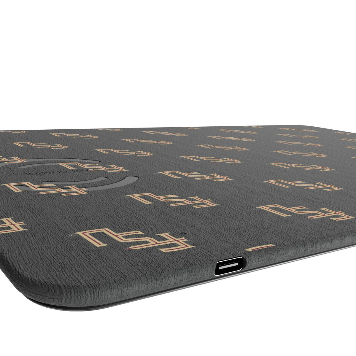 Florida State University Seminoles Fashion Pattern 15-Watt Wireless Charger and Mouse Pad 3