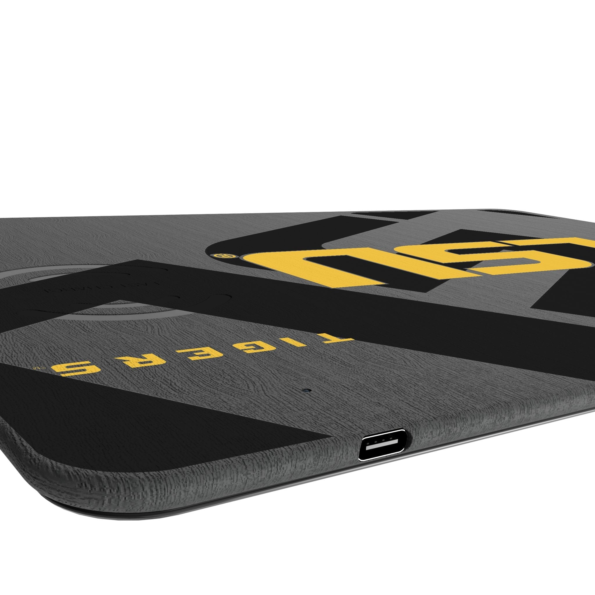 Louisiana State University Tigers Monocolor Tilt 15-Watt Wireless Charger and Mouse Pad 3