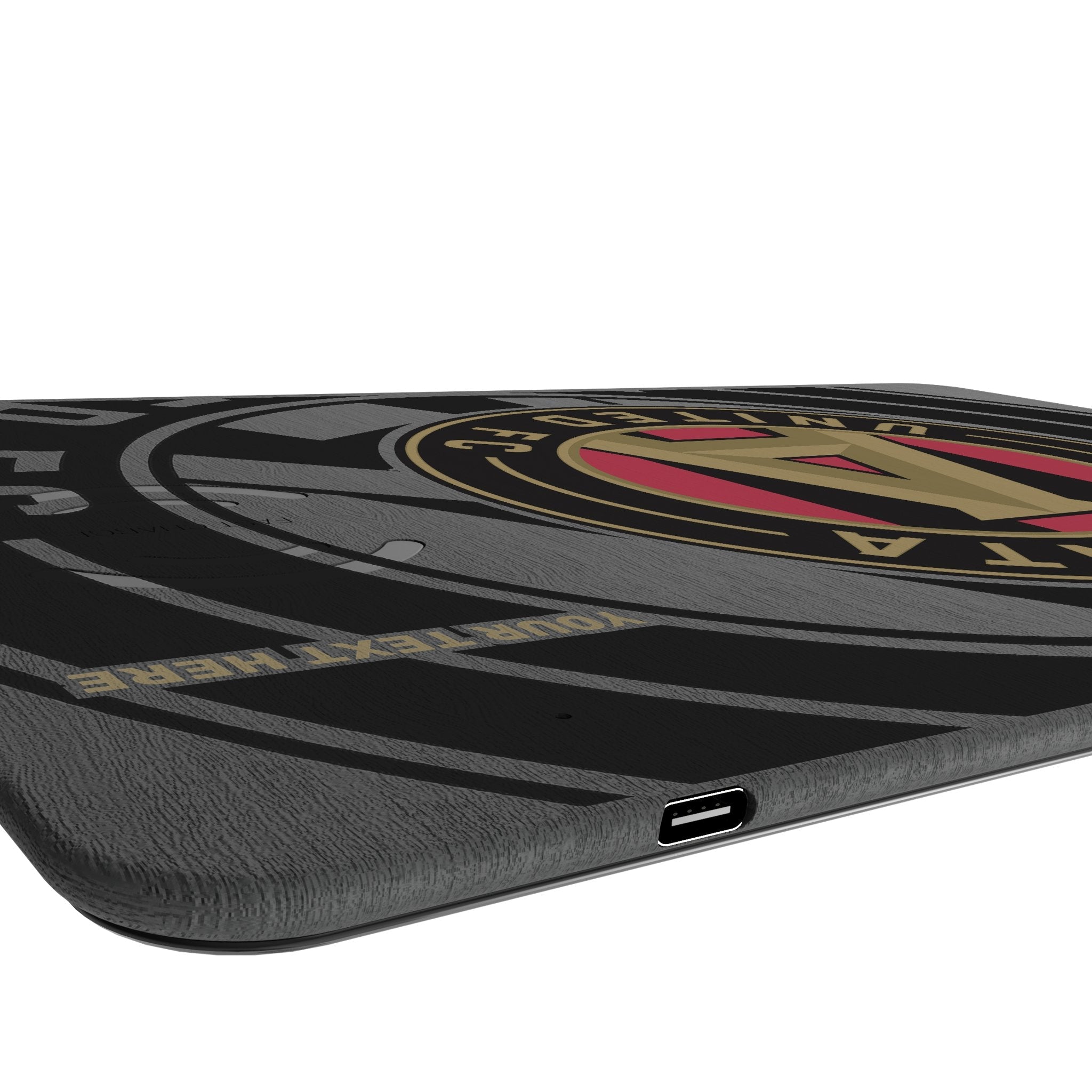 Atlanta United FC Personalized Tilt 15-Watt Wireless Charger and Mouse Pad 3