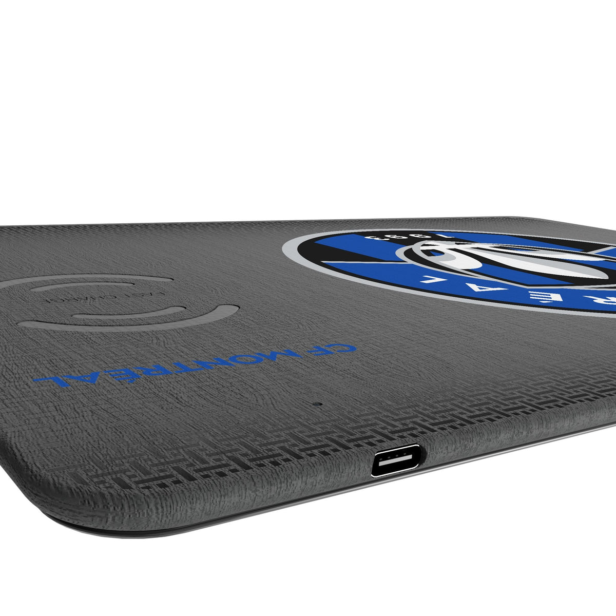 CF Montreal Linen 15-Watt Wireless Charger and Mouse Pad 3