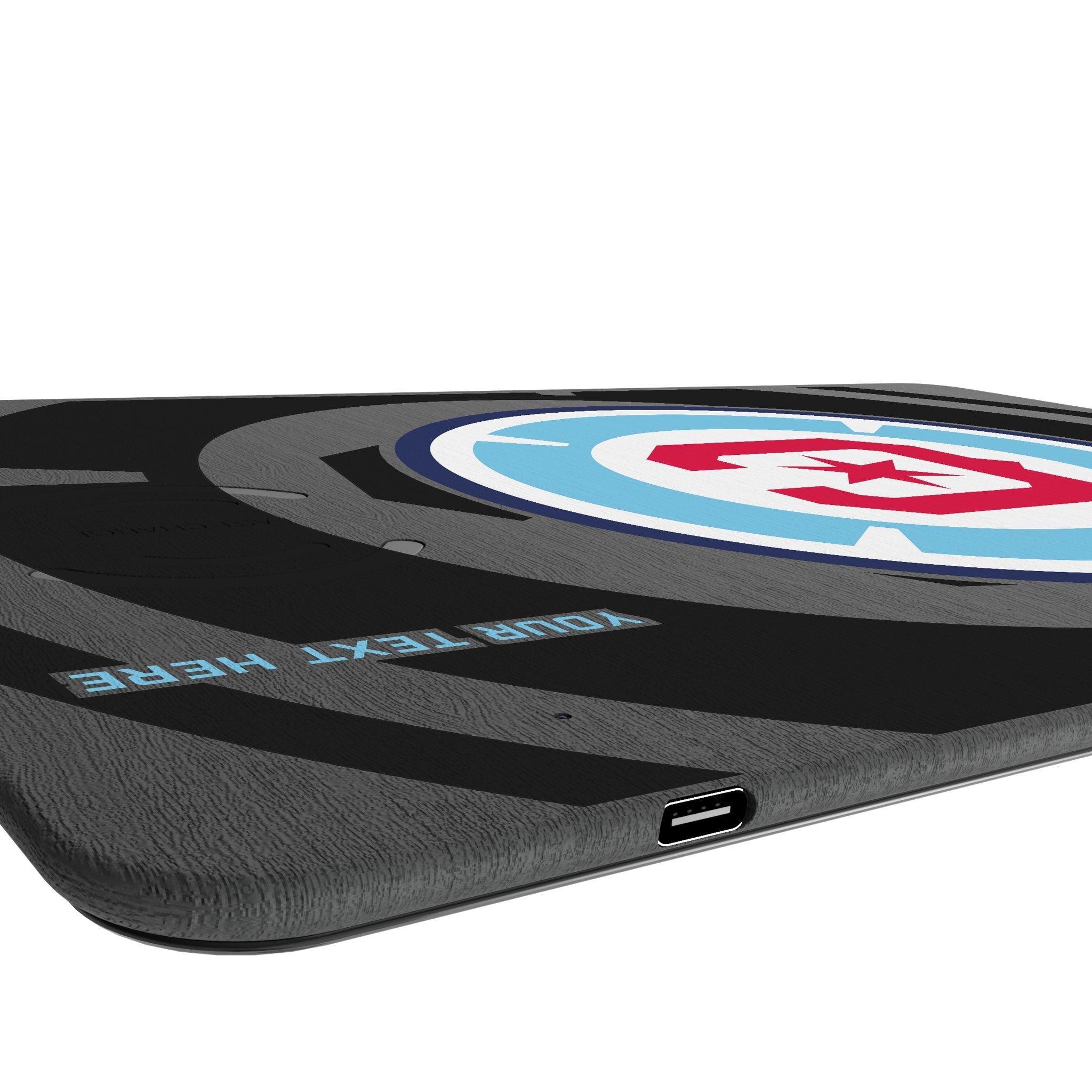 Chicago Fire Personalized Tilt 15-Watt Wireless Charger and Mouse Pad 3