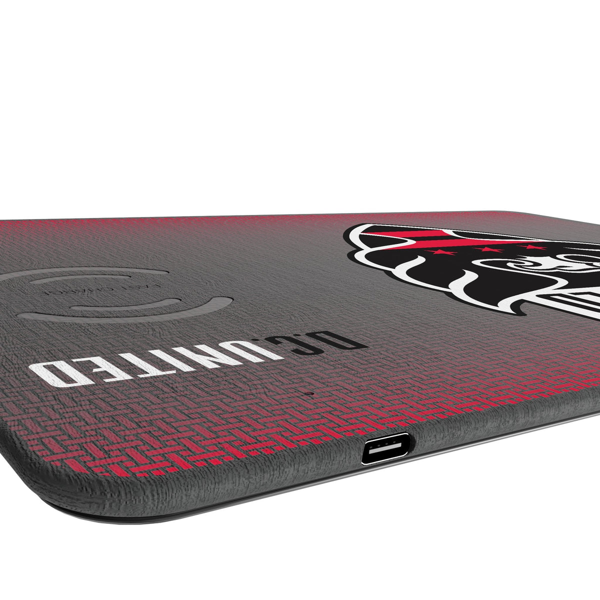 DC United Linen 15-Watt Wireless Charger and Mouse Pad 3