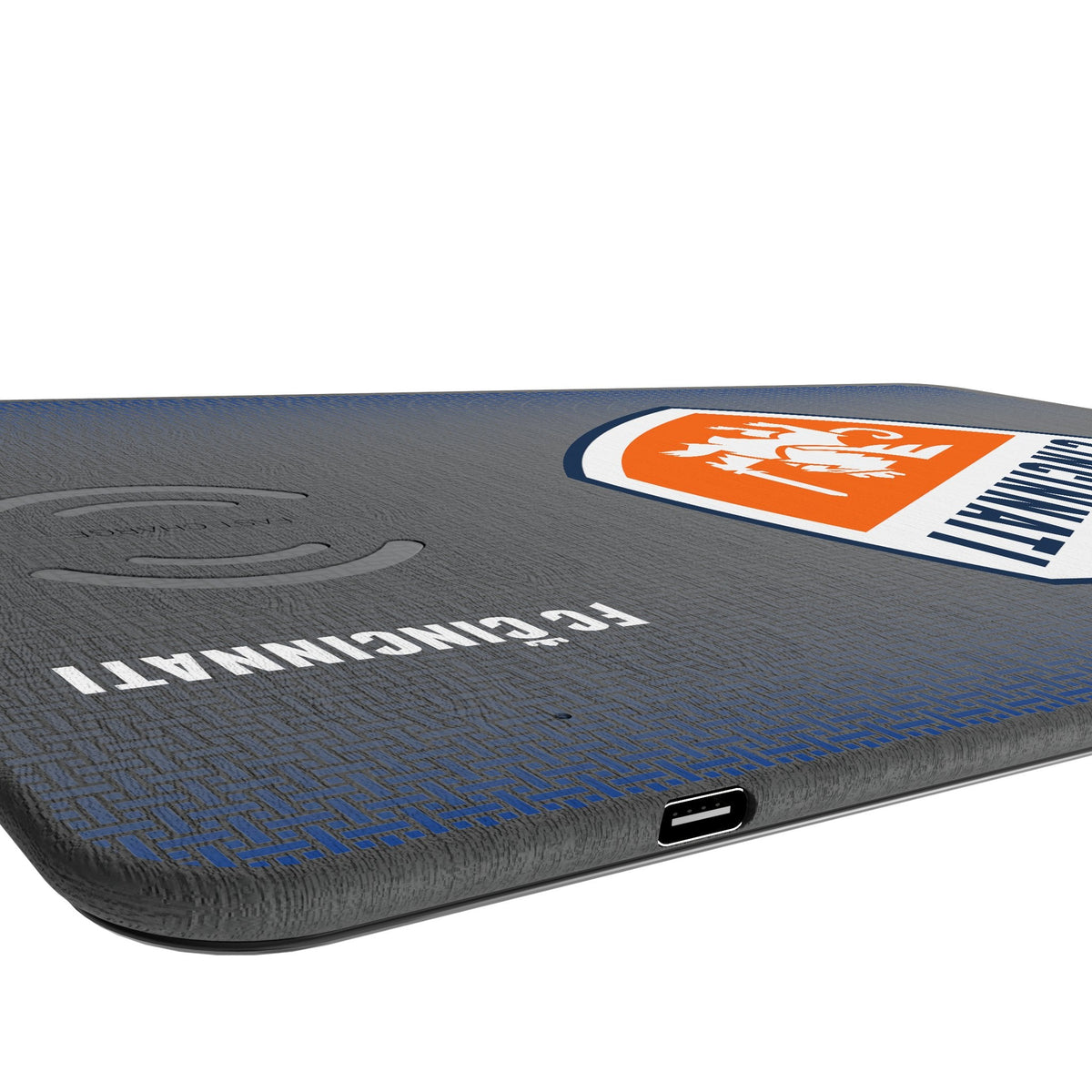 FC Cincinnati Linen 15-Watt Wireless Charger and Mouse Pad 3