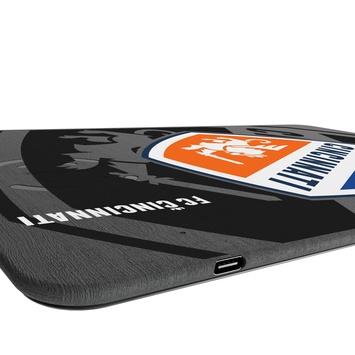 FC Cincinnati Monocolor Tilt 15-Watt Wireless Charger and Mouse Pad 3