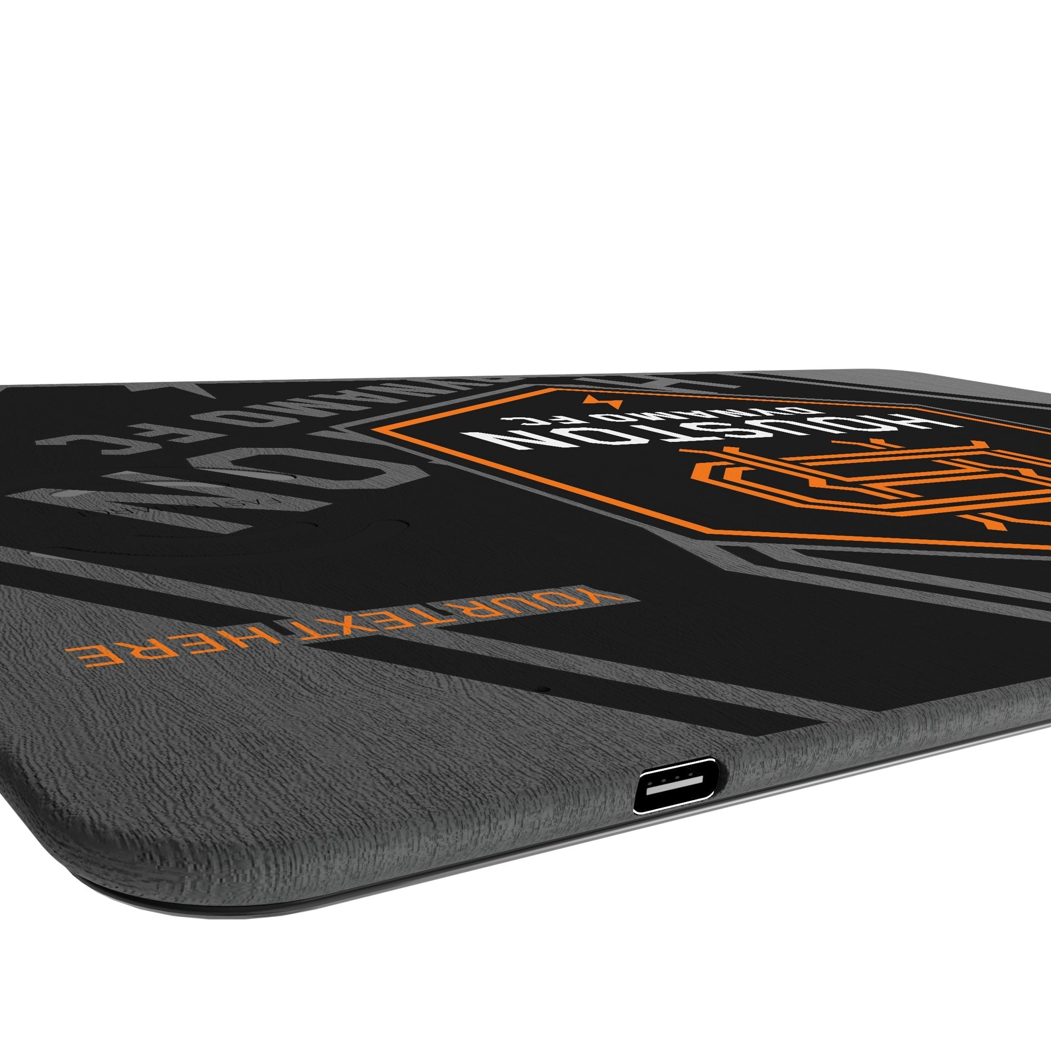 Houston Dynamo Personalized Tilt 15-Watt Wireless Charger and Mouse Pad 3