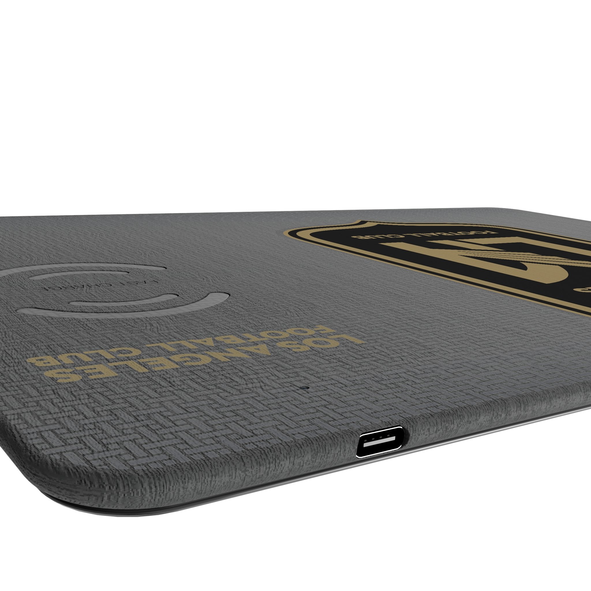 Los Angeles Football Club Linen 15-Watt Wireless Charger and Mouse Pad 3