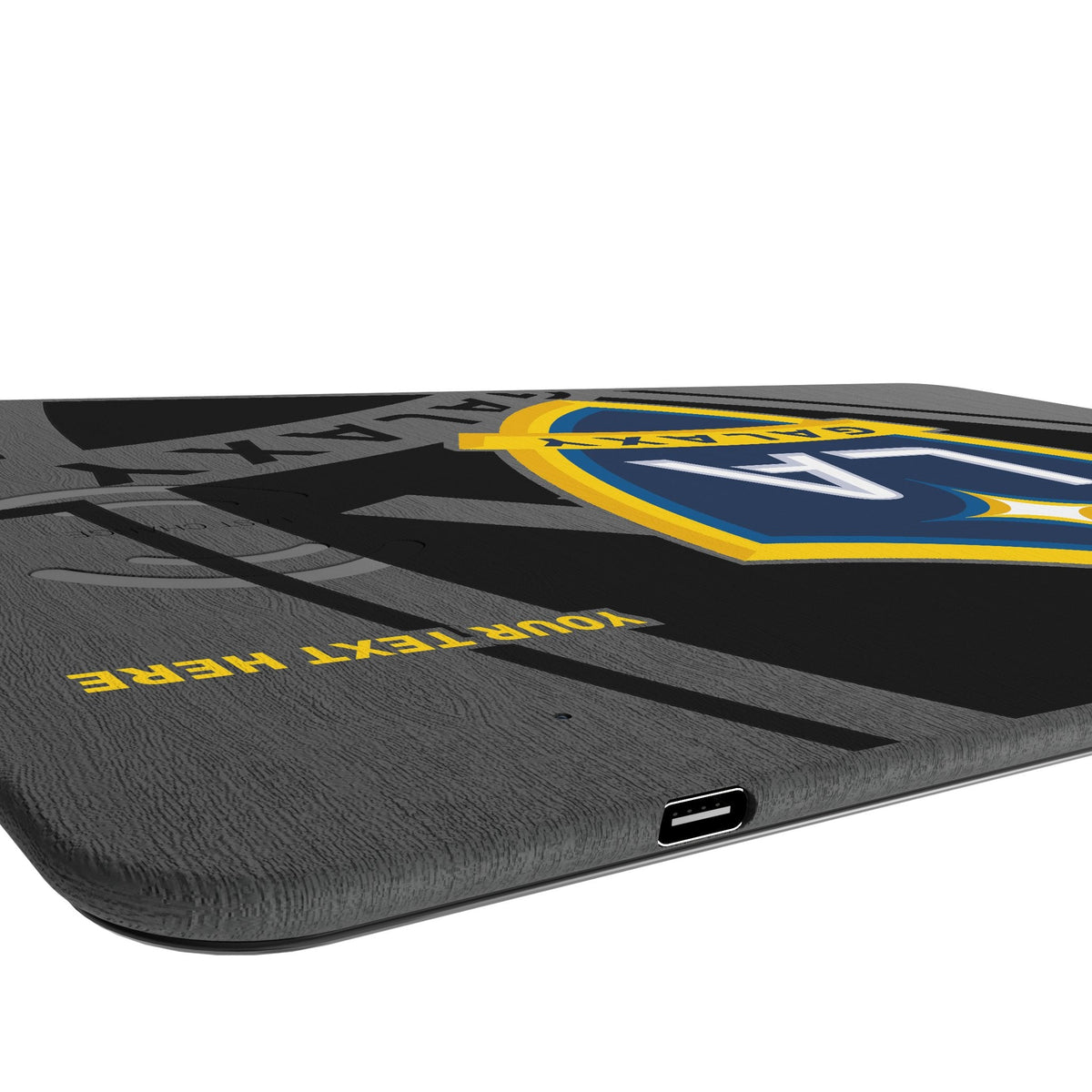 LA Galaxy Personalized Tilt 15-Watt Wireless Charger and Mouse Pad 3