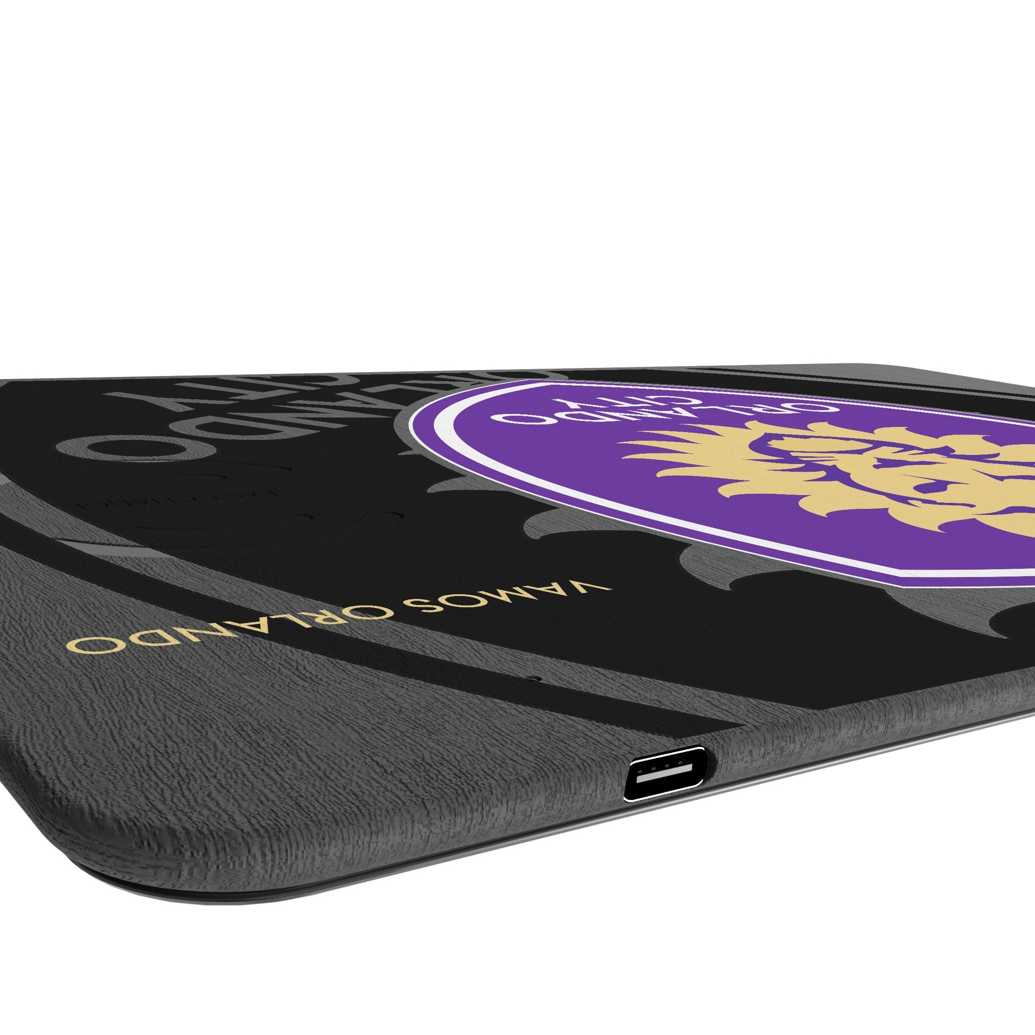 Orlando City Soccer Club Monocolor Tilt 15-Watt Wireless Charger and Mouse Pad 3
