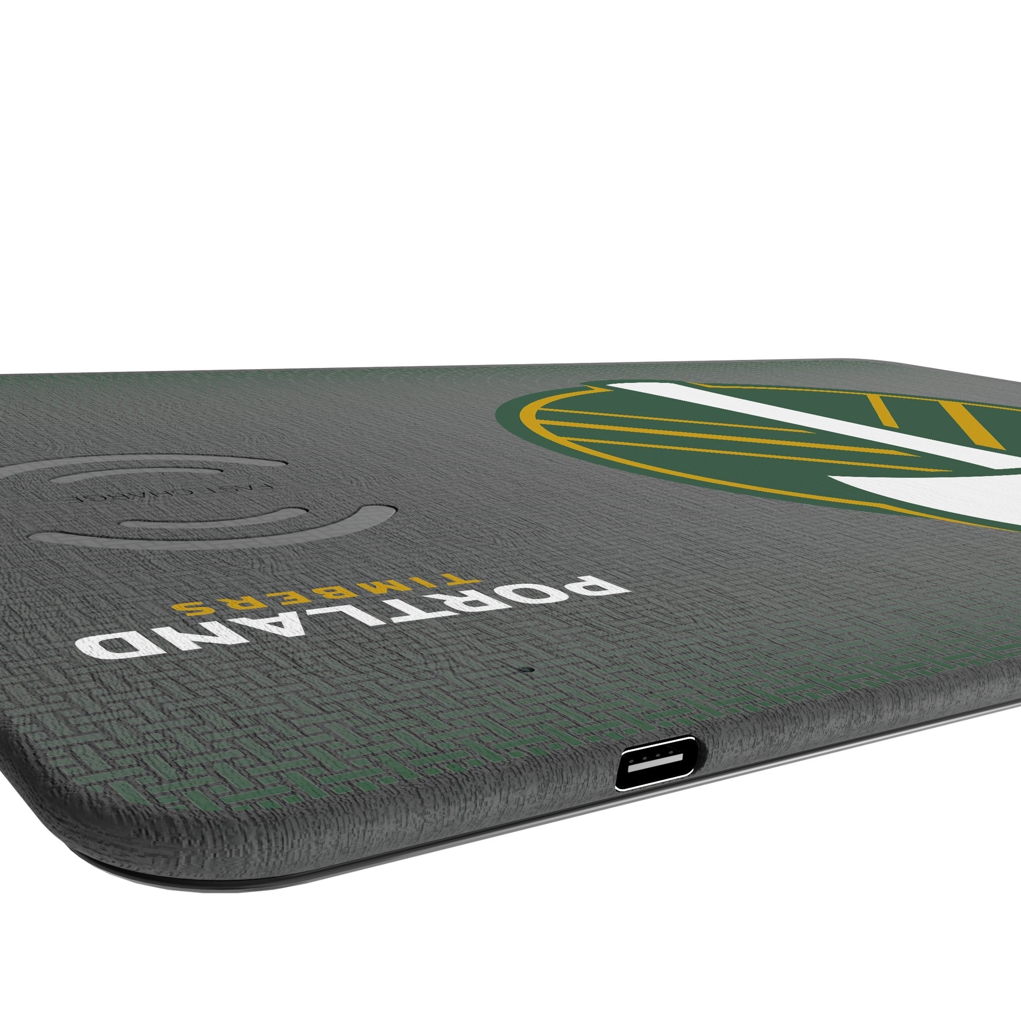 Portland Timbers Linen 15-Watt Wireless Charger and Mouse Pad 3