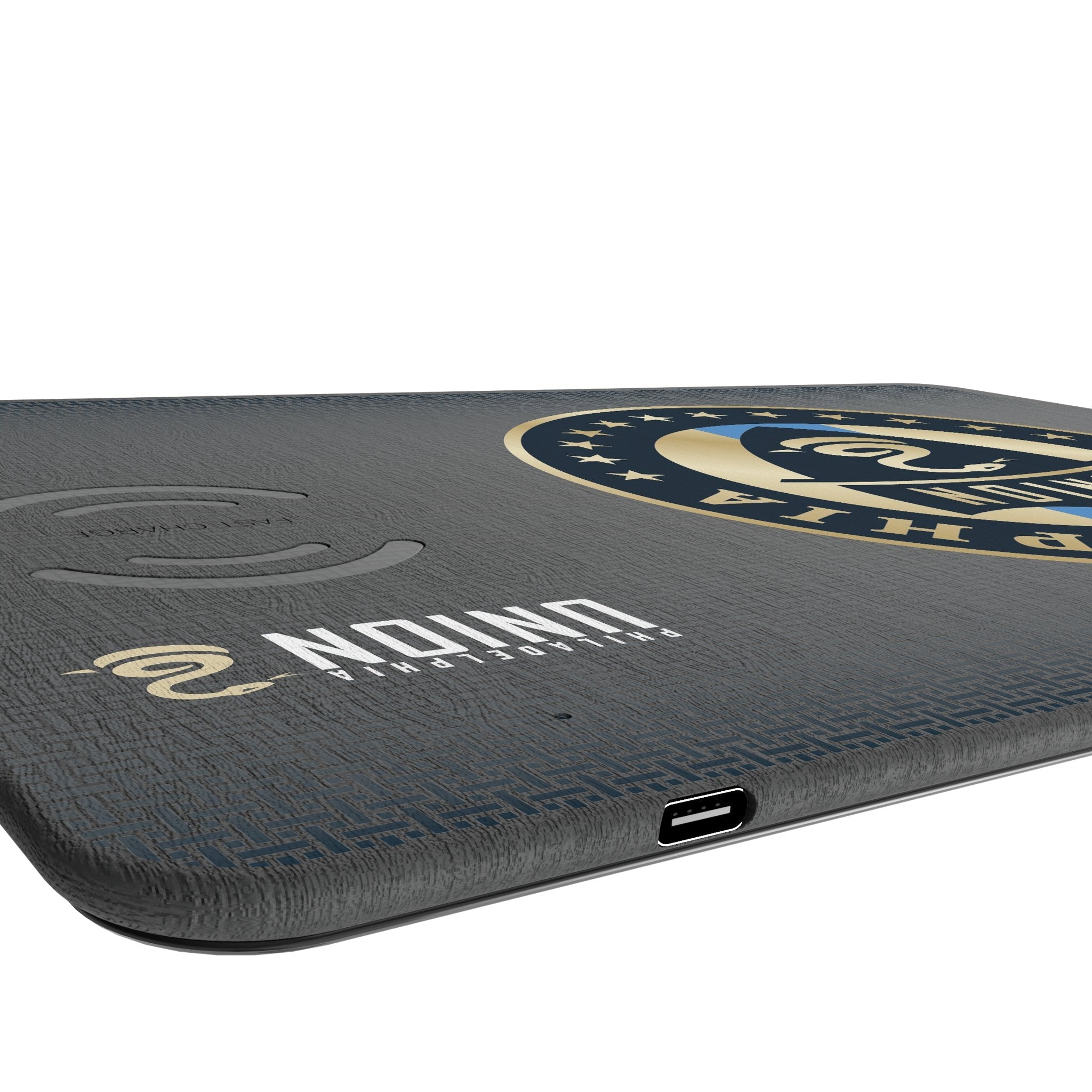Philadelphia Union Linen 15-Watt Wireless Charger and Mouse Pad 3