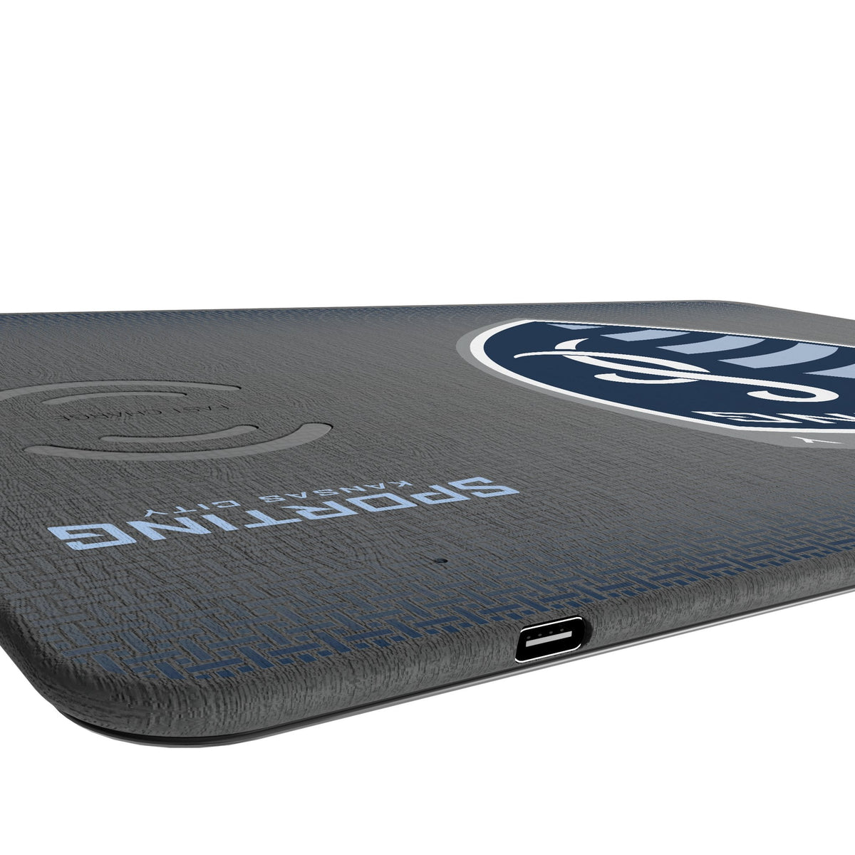 Sporting Kansas City Linen 15-Watt Wireless Charger and Mouse Pad 3
