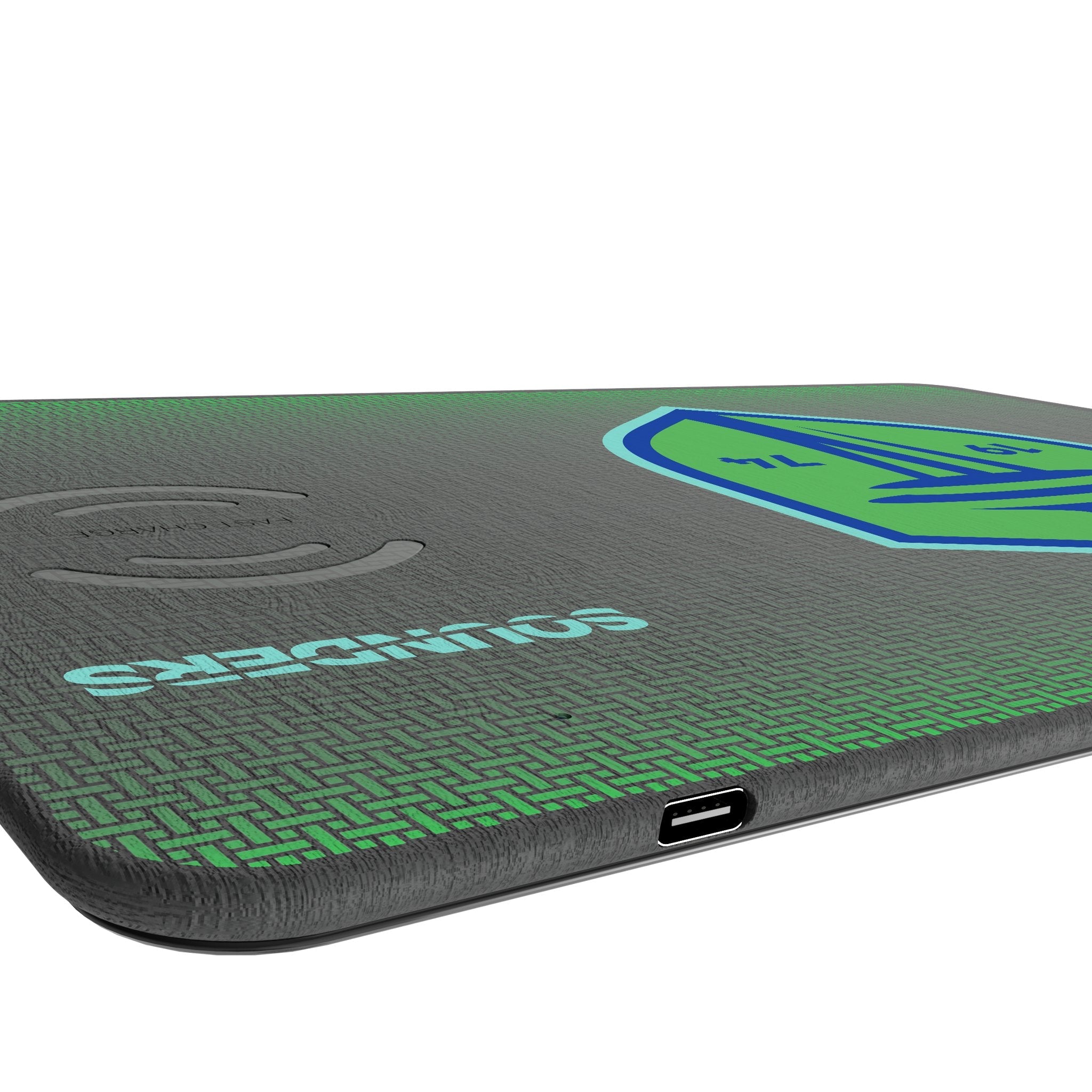 Seattle Sounders FC Linen 15-Watt Wireless Charger and Mouse Pad 3